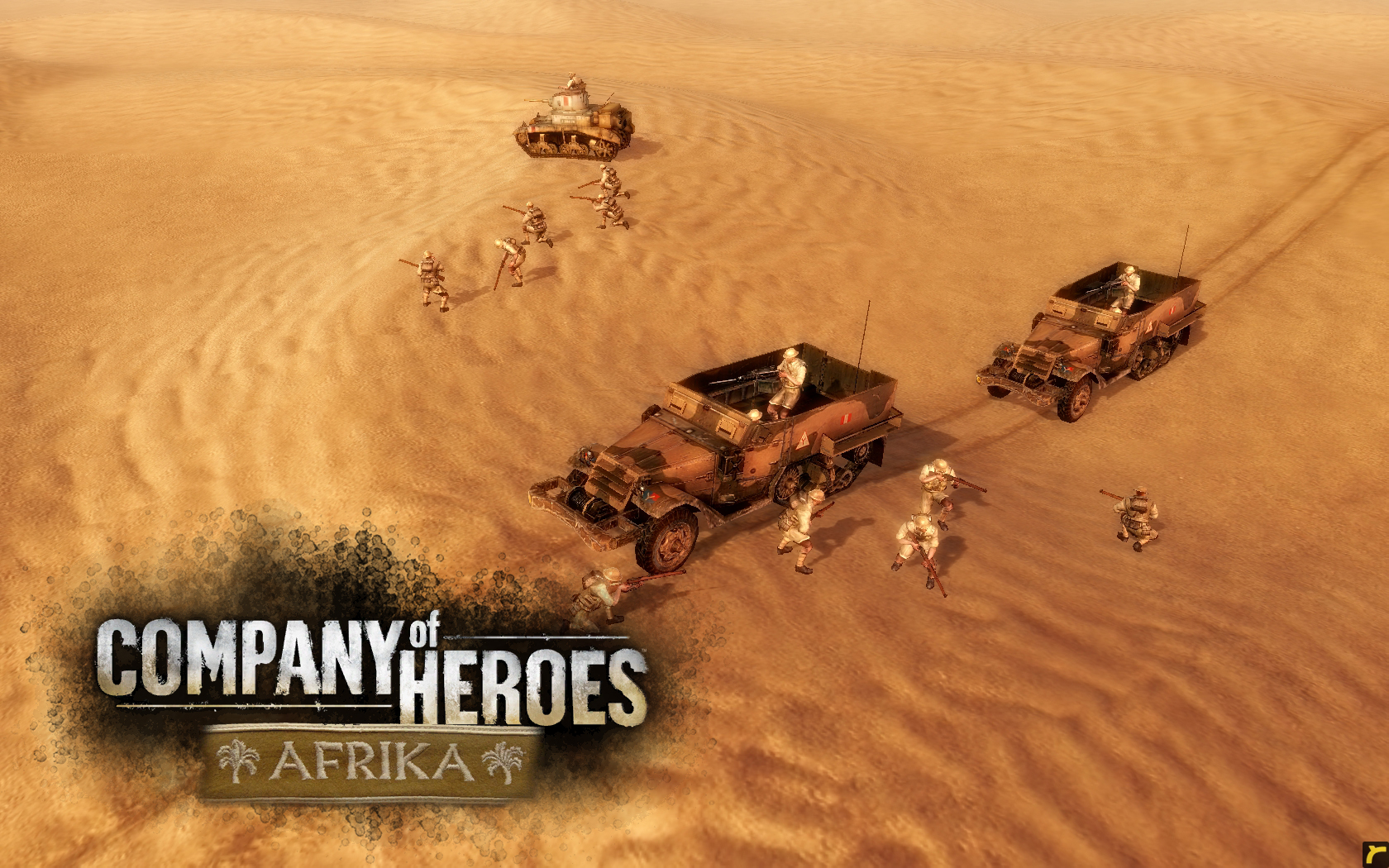 Company Of Heroes 2 Desert Landscape Wallpaper Action Adventure