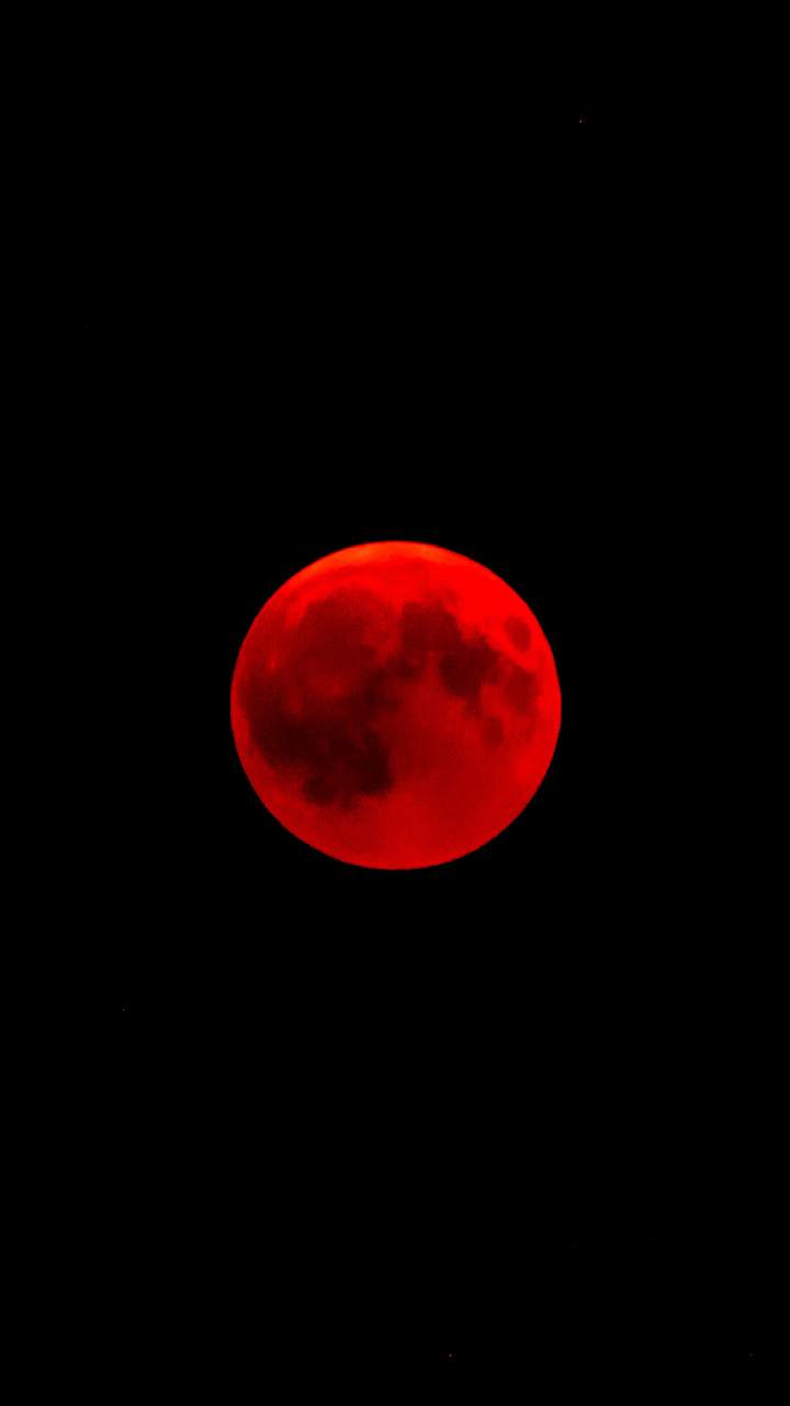Redmi Note 5 pro red moon wallpaper Download Now