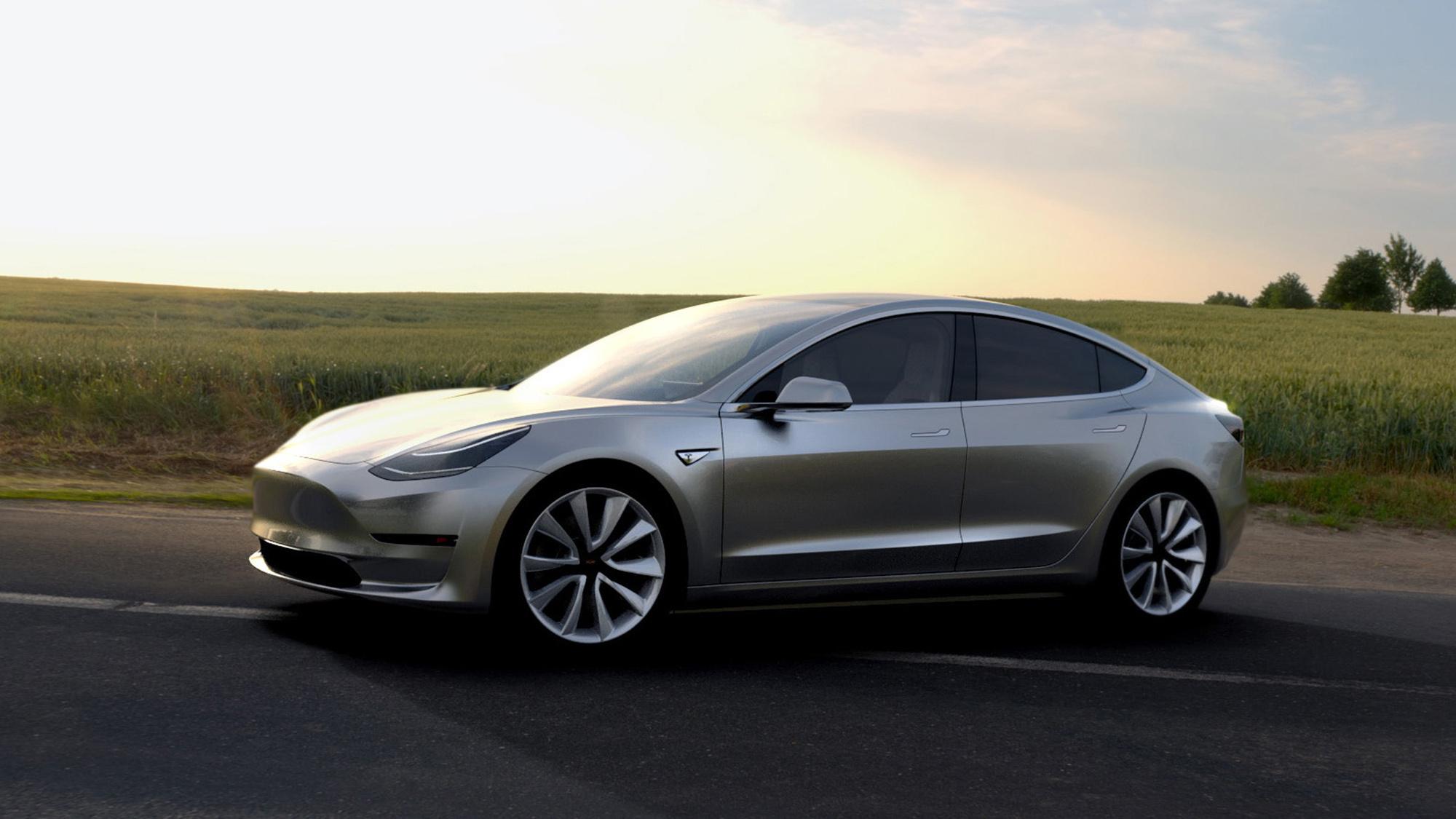 Tesla Model 3 Image Photo Picture Background
