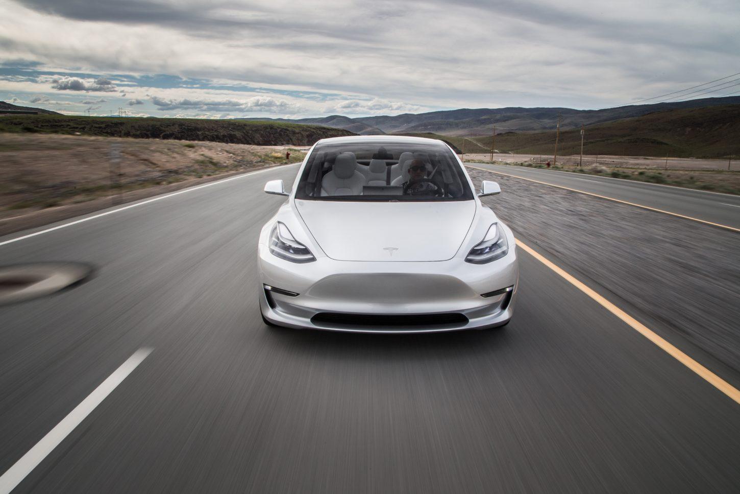 Tesla Model 3. Rear Wallpaper. Car Preview and Rumors