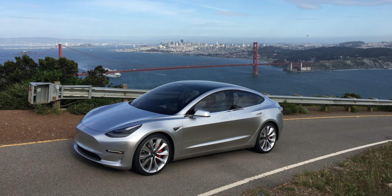 New Tesla Model 3 promo high-res shots of the silver prototype emerge [Gallery] | Electrek