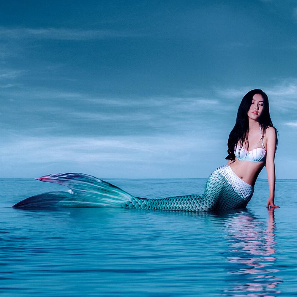 Mermaker Lin yun mermaid tail adult split swimsuit can swim flippers