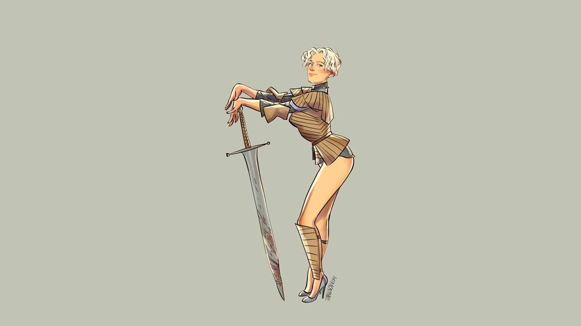 pinup models, #Game of Thrones, #brienne of tarth. Wallpaper No