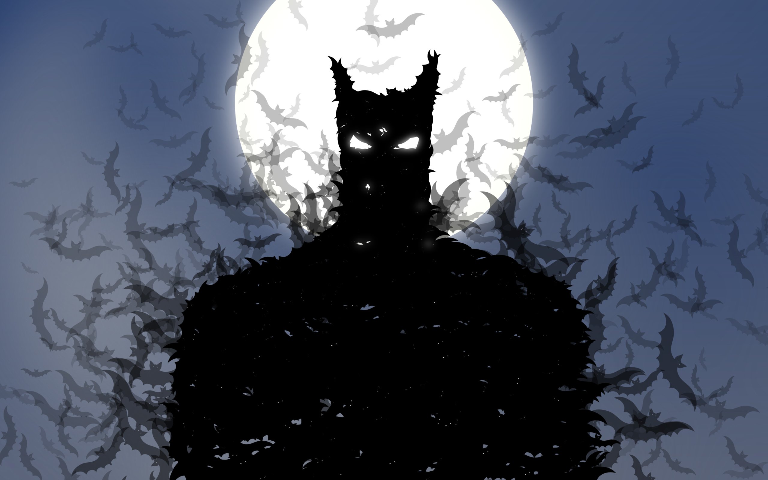 Wallpaper of Bat, Batman, DC, Comics, Moon, DC, Comics background