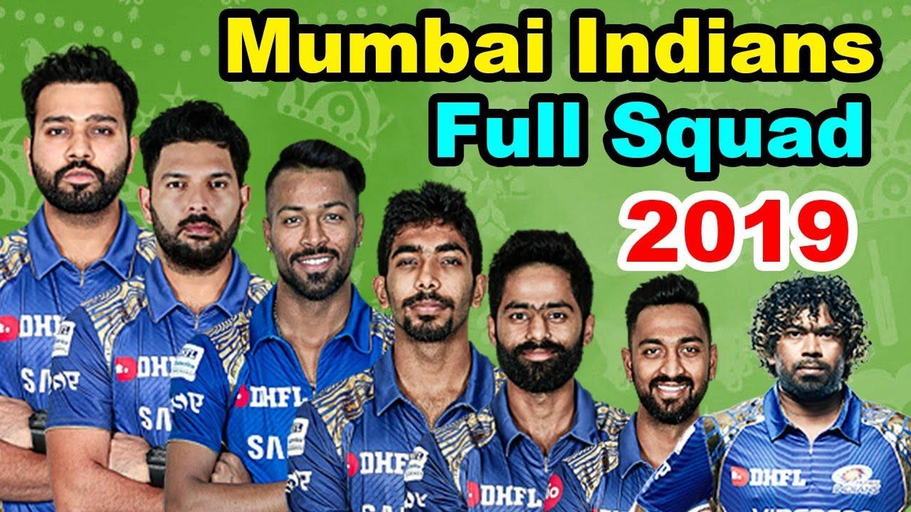 IPL 2019 Mumbai Indians Full Team squad. MI Team Squad For IPL 2019