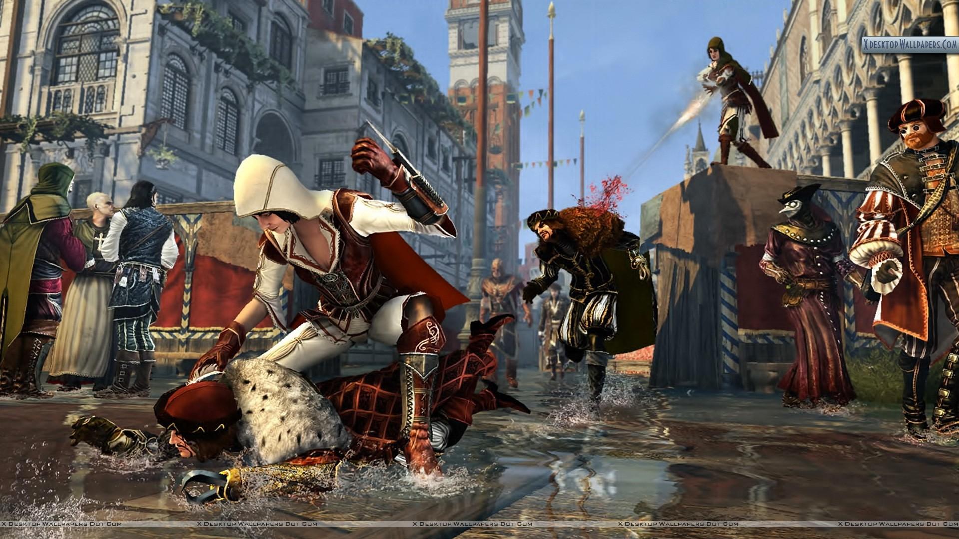 Assassins Creed Brotherhood Killing On Ground Wallpaper