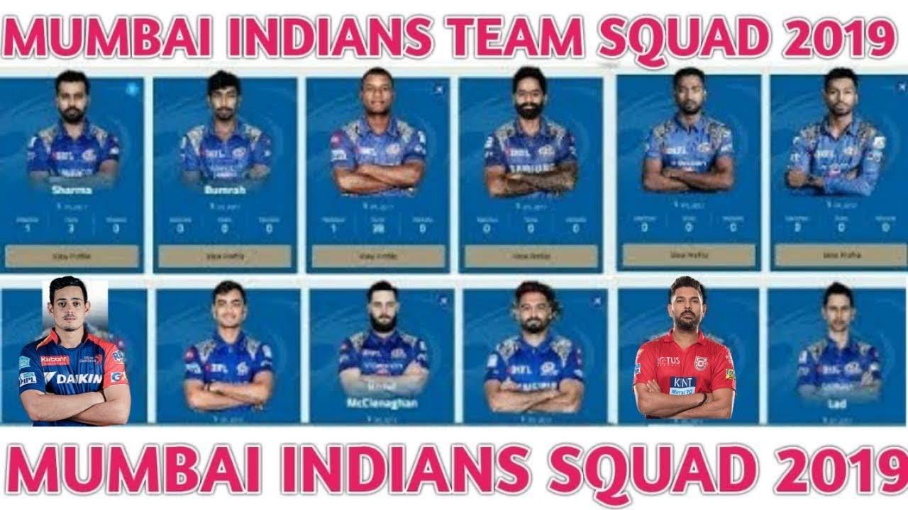 IPL 2019 Mumbai Indians Team Squad. Mumbai Indians Confirm