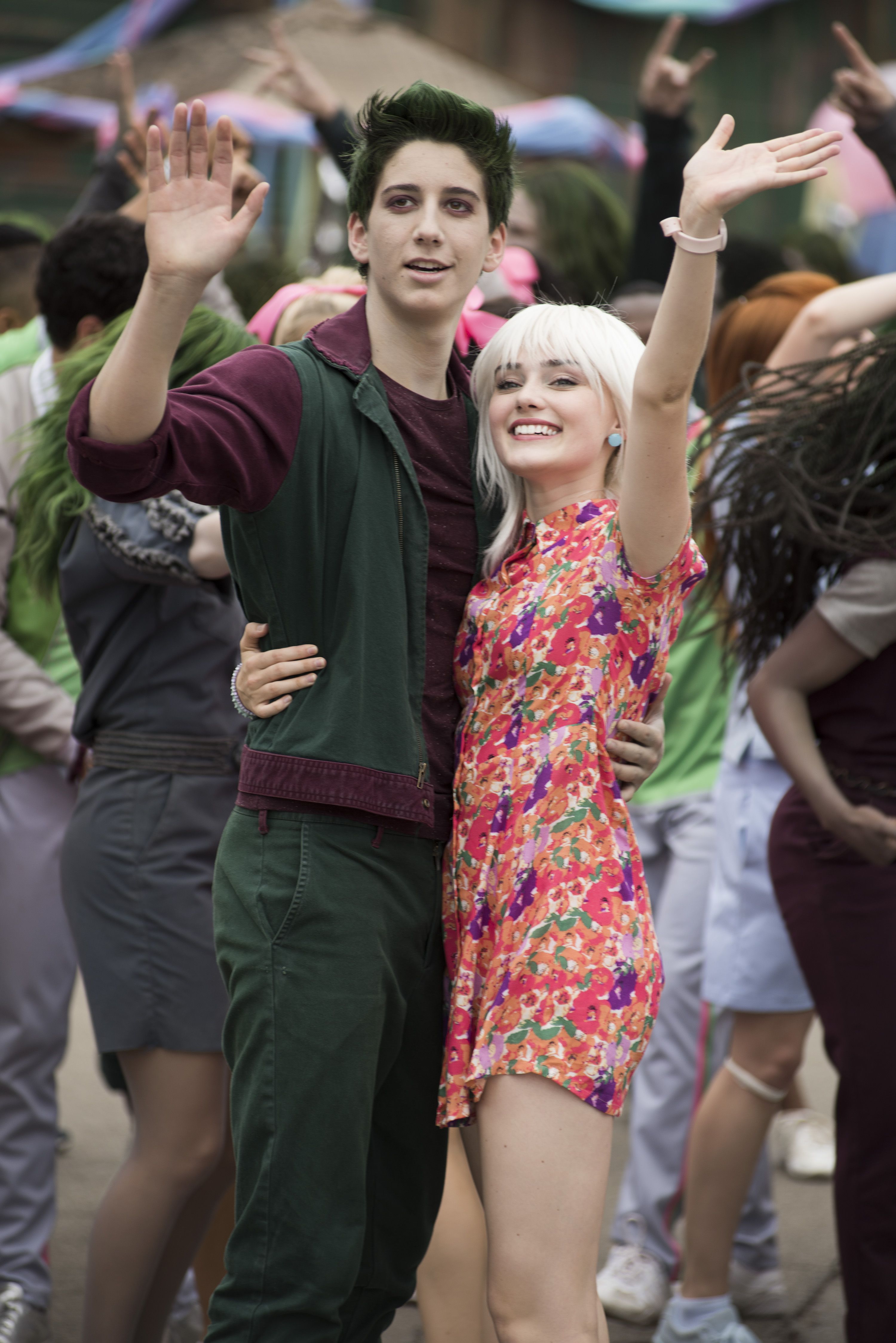 Disney's 'Zombies' Stars Milo Manheim and Meg Donnelly Share Behind