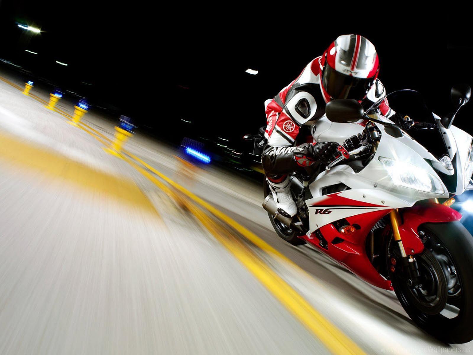 Download Standart 4:3 1600x1200, Race, Yamaha, YZFR6 Wallpaper