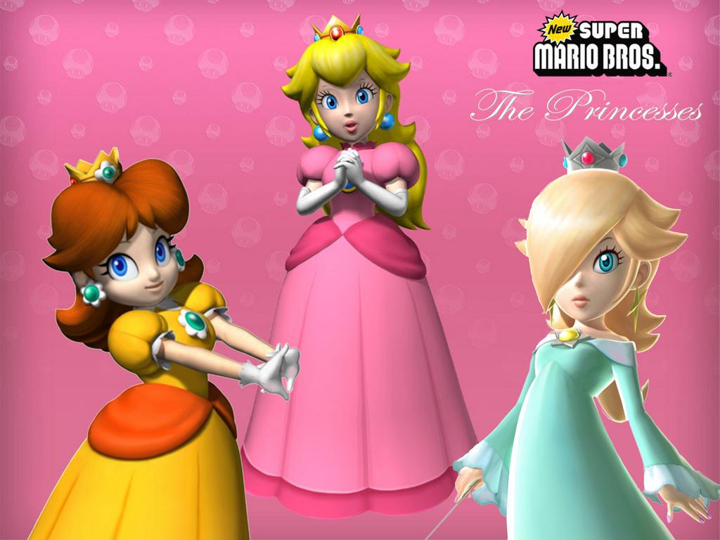 the 3 princesses from mario image Peach, Daisy, and Rosalina HD