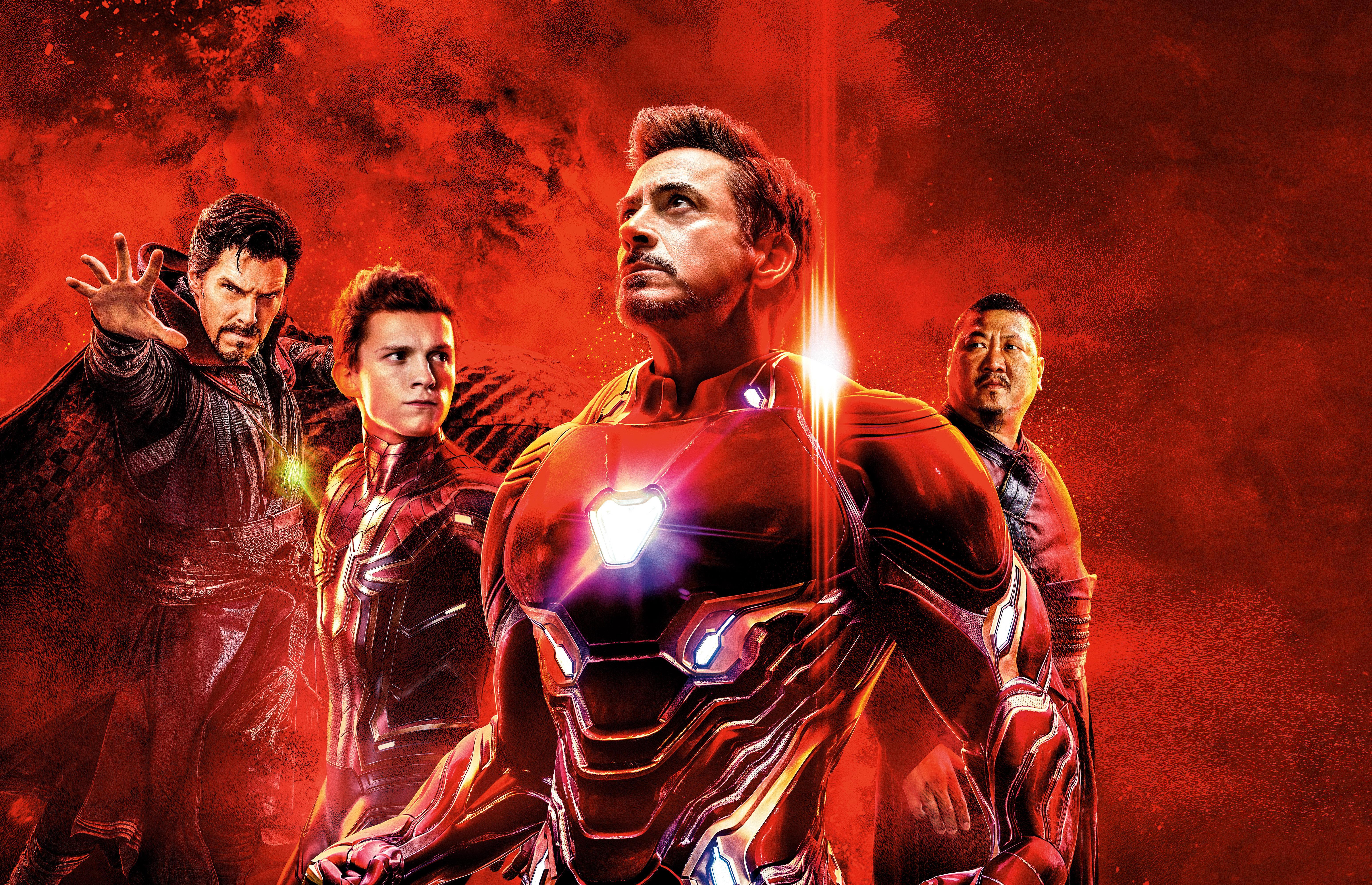 Wallpaper Avengers: Endgame, Doctor Strange, Spider Man, Iron Man