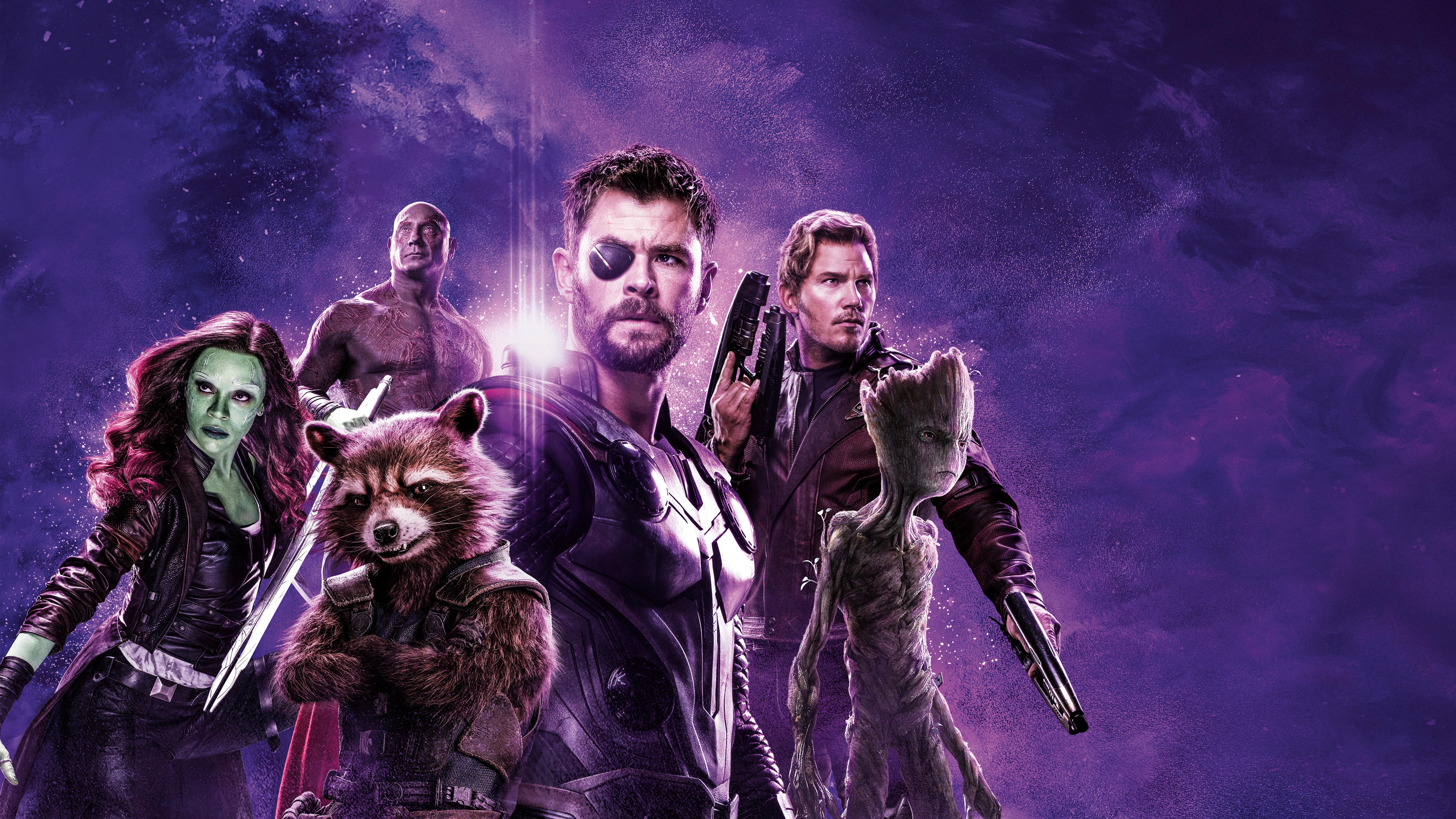 Avengers Endgame Thor Team 4K 8K Wallpaper