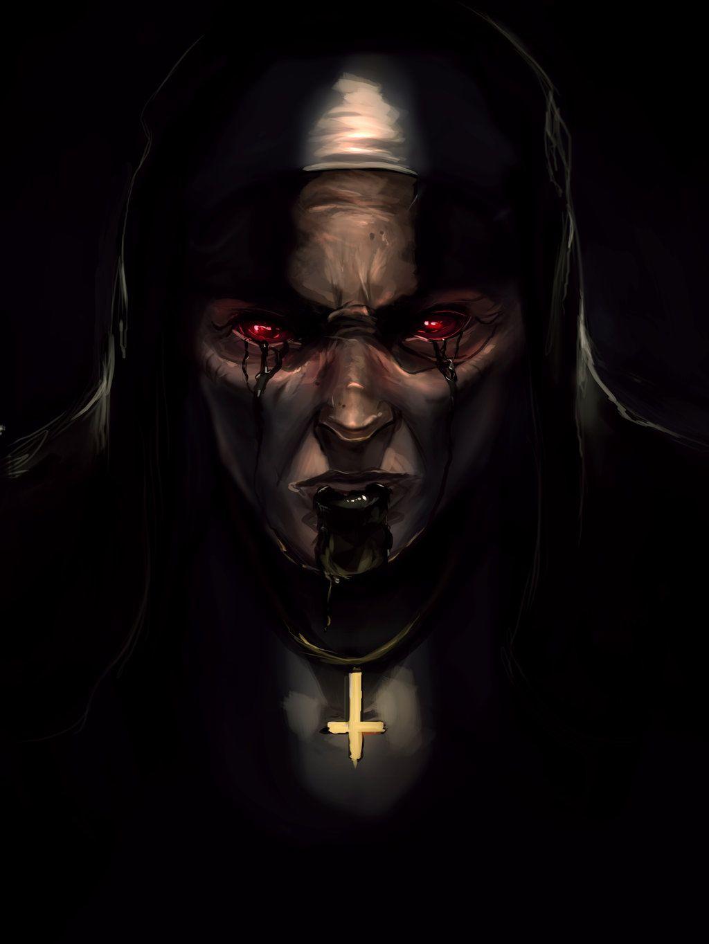 MELODIE: Evil Nun by NocturnalBrush. evil nun. Art