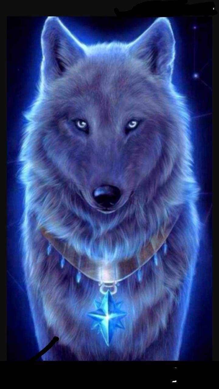 Galaxy blue wolfwolveslove. Wolf wallpaper, Wolf, Wolf picture