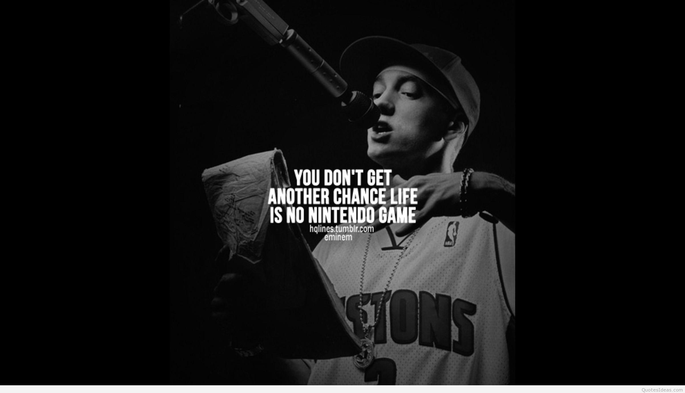 Motivational Quotes Eminem With Image And Wallpaper 2. Best