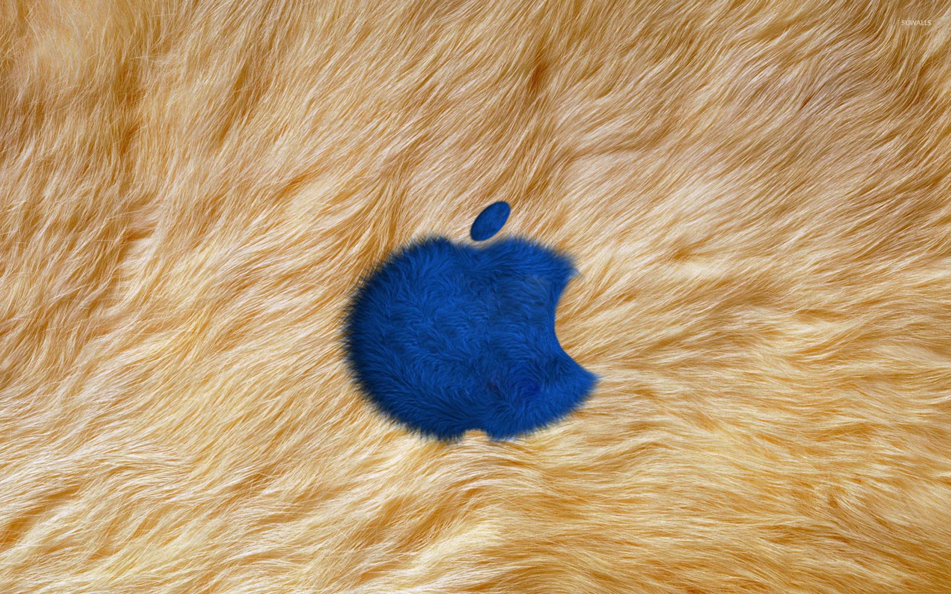Fur Apple logo wallpaper wallpaper