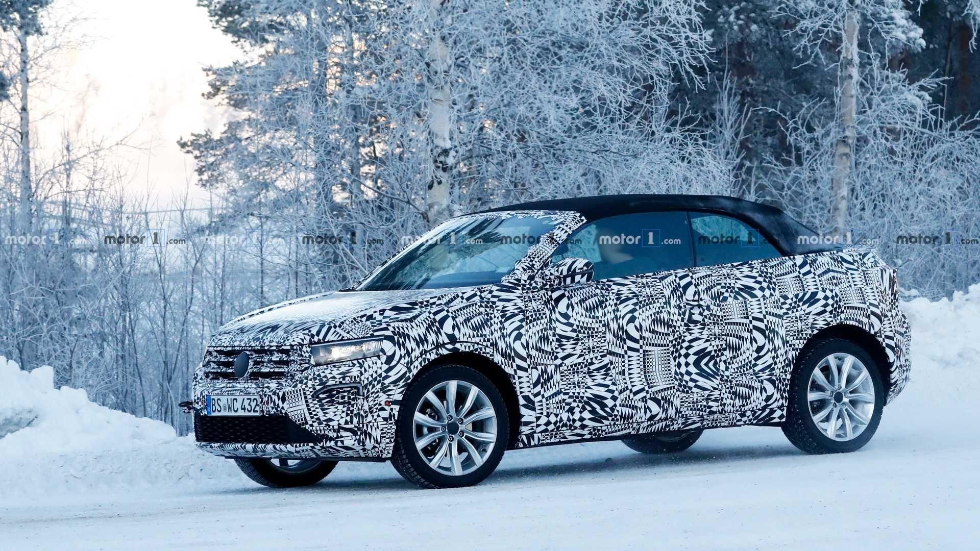 VW T Roc Convertible Spied Looking Very Cold In Sweden