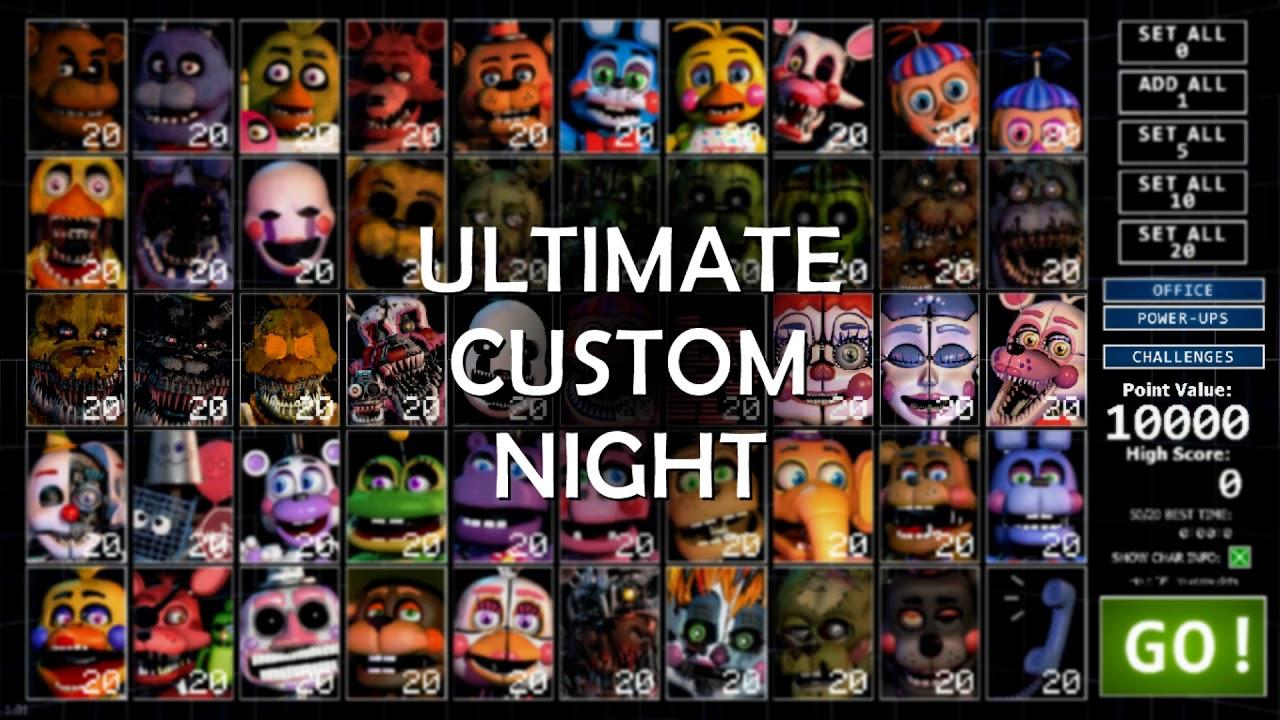 fnaf ultimate custom night