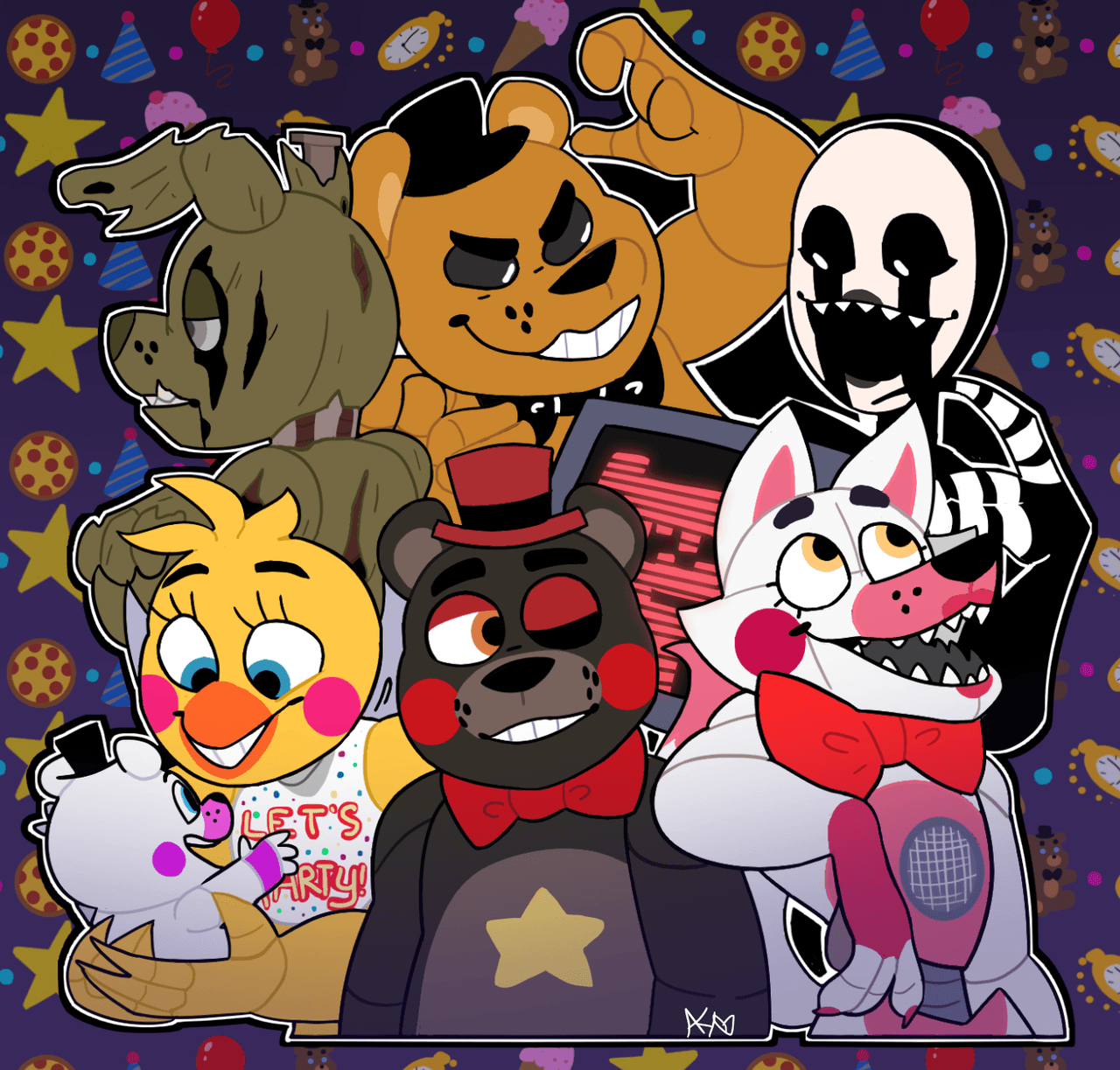 sparklecupcakesthings: “7 games, 1 story who's ready for the fnaf