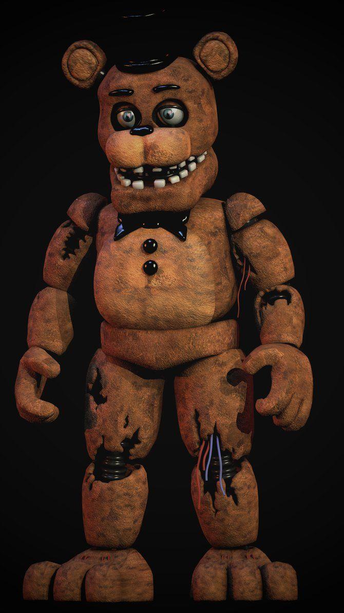 Corrected Withered Freddy [Blender FNaF] by TRAWERT. FNAF 2. FNAF
