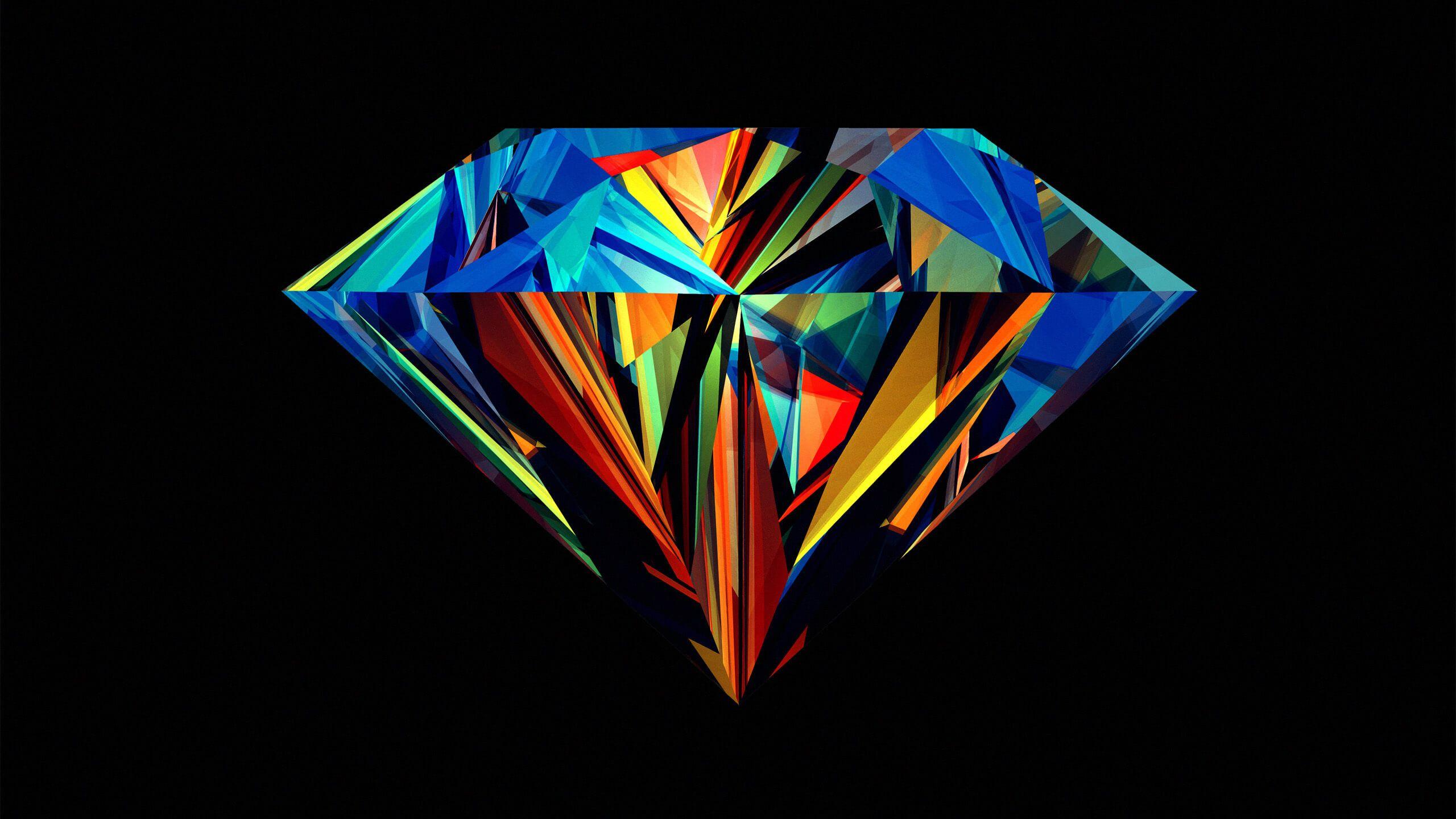 Colorful Diamond HD wallpaper for Youtube Channel Art .x1152 wallpaper, Diamond wallpaper, Abstract