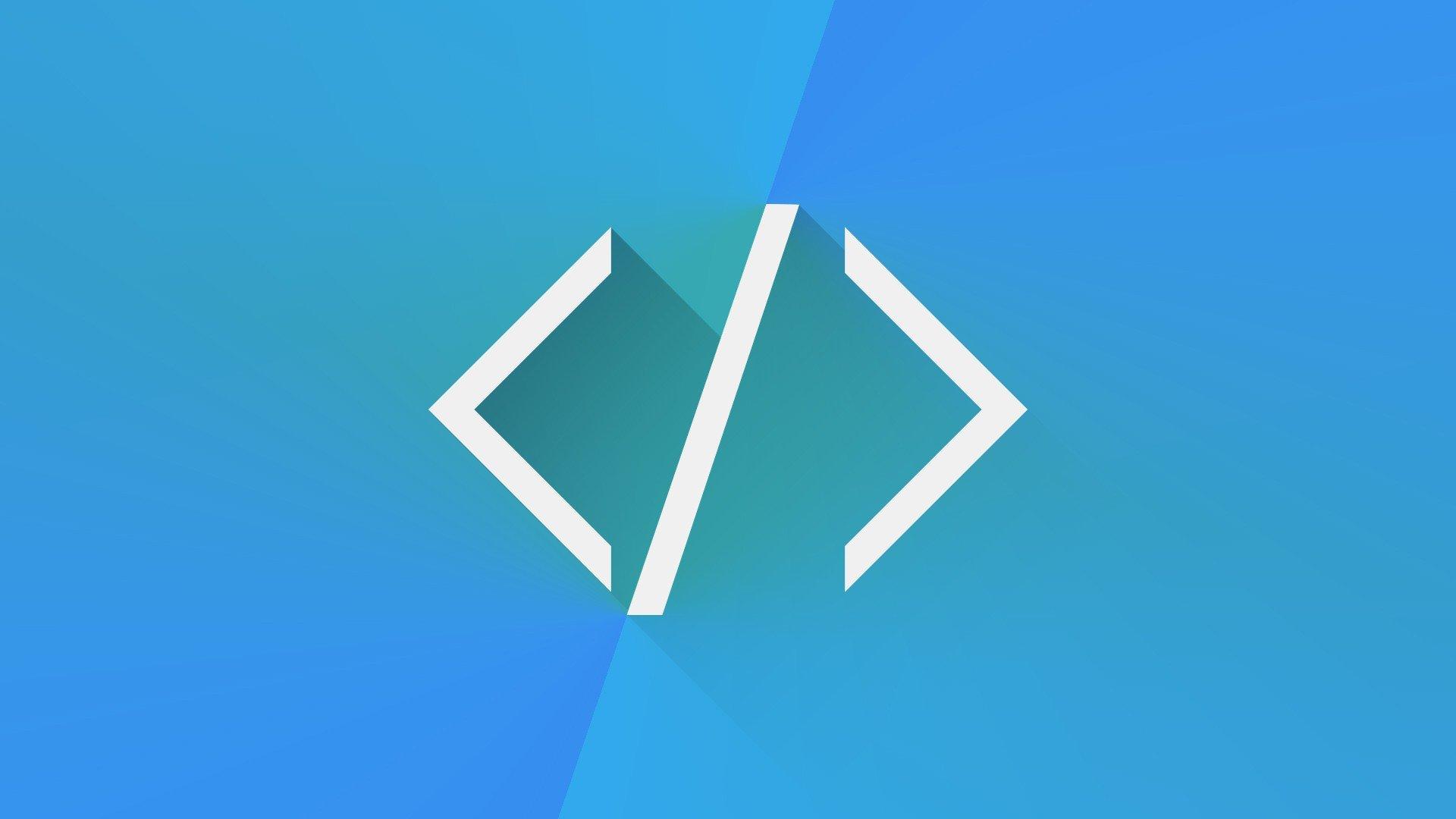 HTML, Programming, Code, Blue, Simplicity HD Wallpaper / Desktop