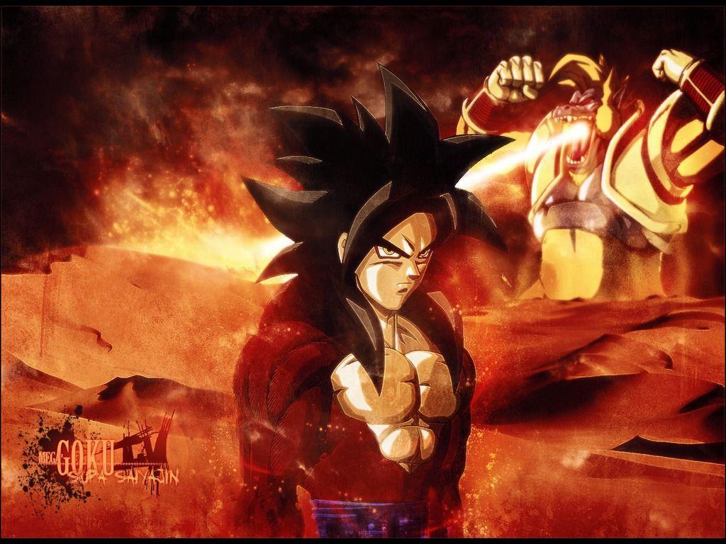 1024x768px Goku Ss4 Wallpaper