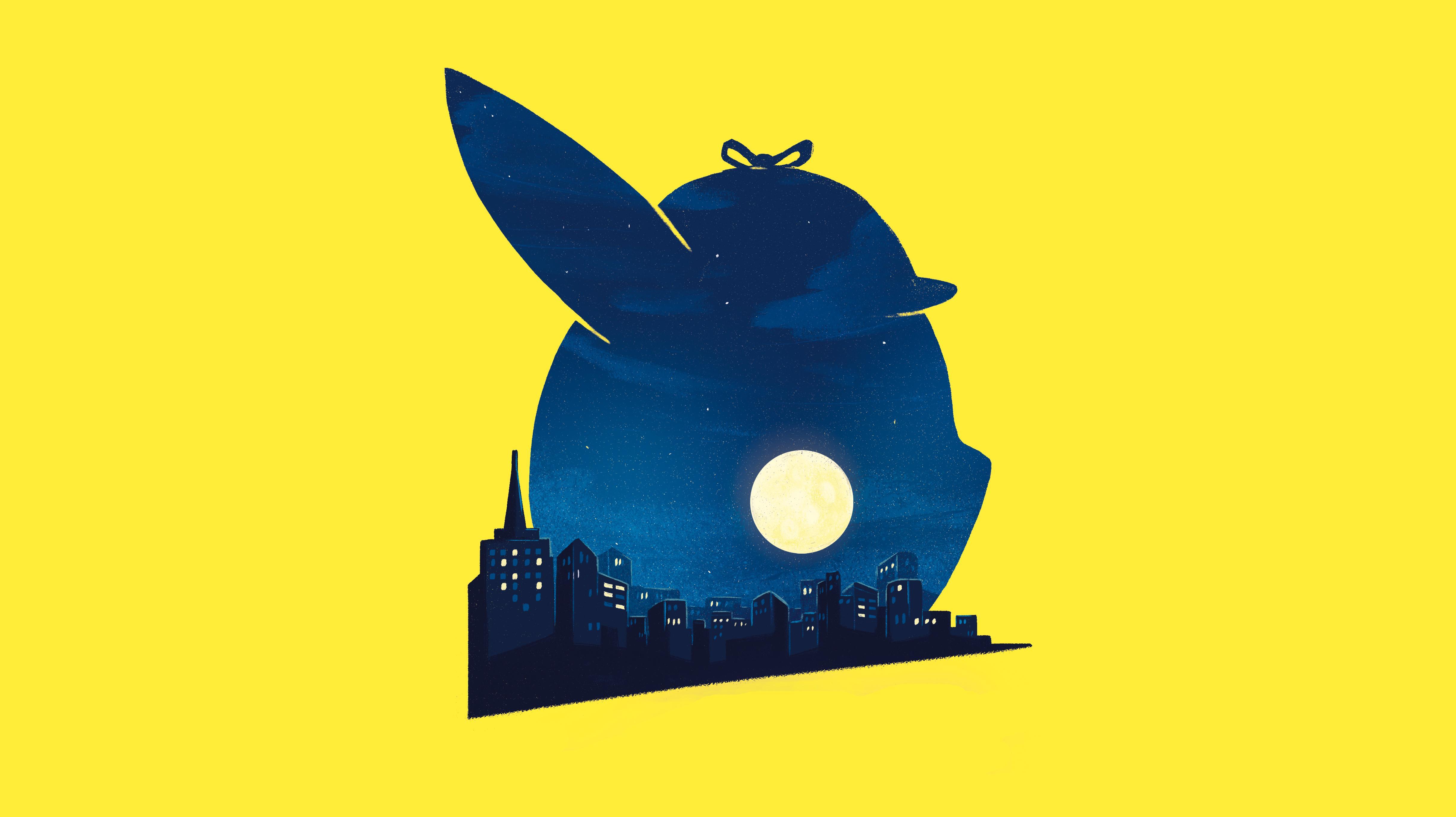 Pokémon Detective Pikachu Movie Minimalist Poster Wallpaper, HD