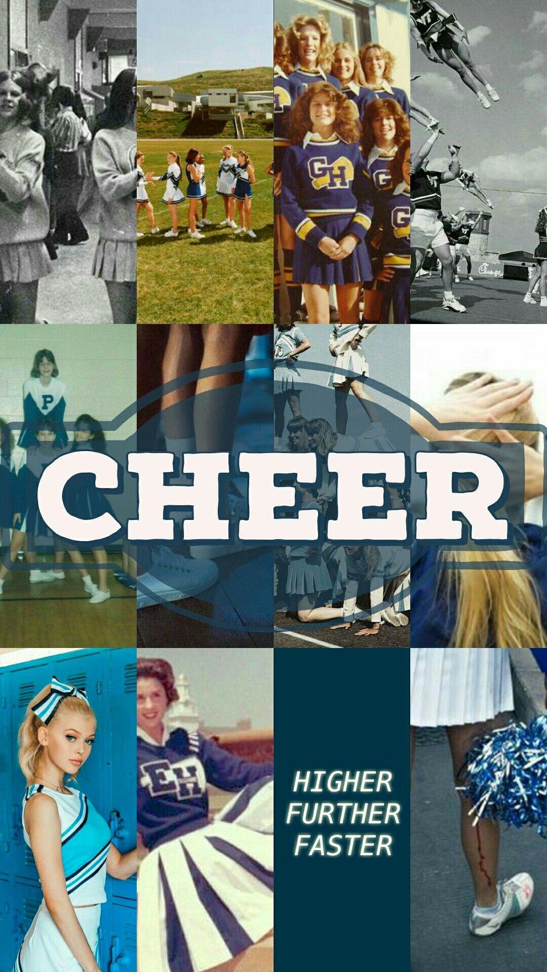 Cheerleader Lockscreen ○ Wallpaper ○ Blue Aesthetic. Cheer, Cheer posters, Cheer picture
