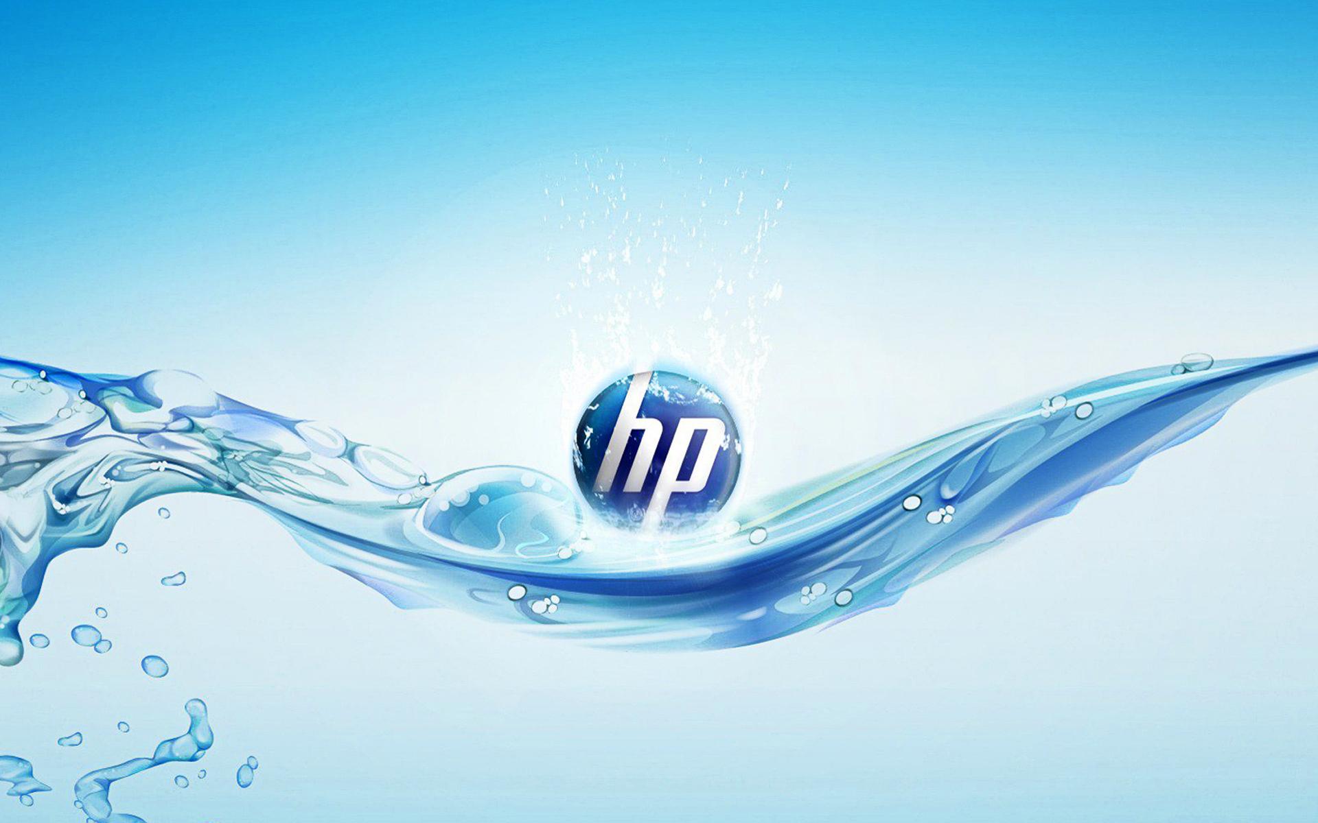 Hp Logo Fresh Water Wallpaper