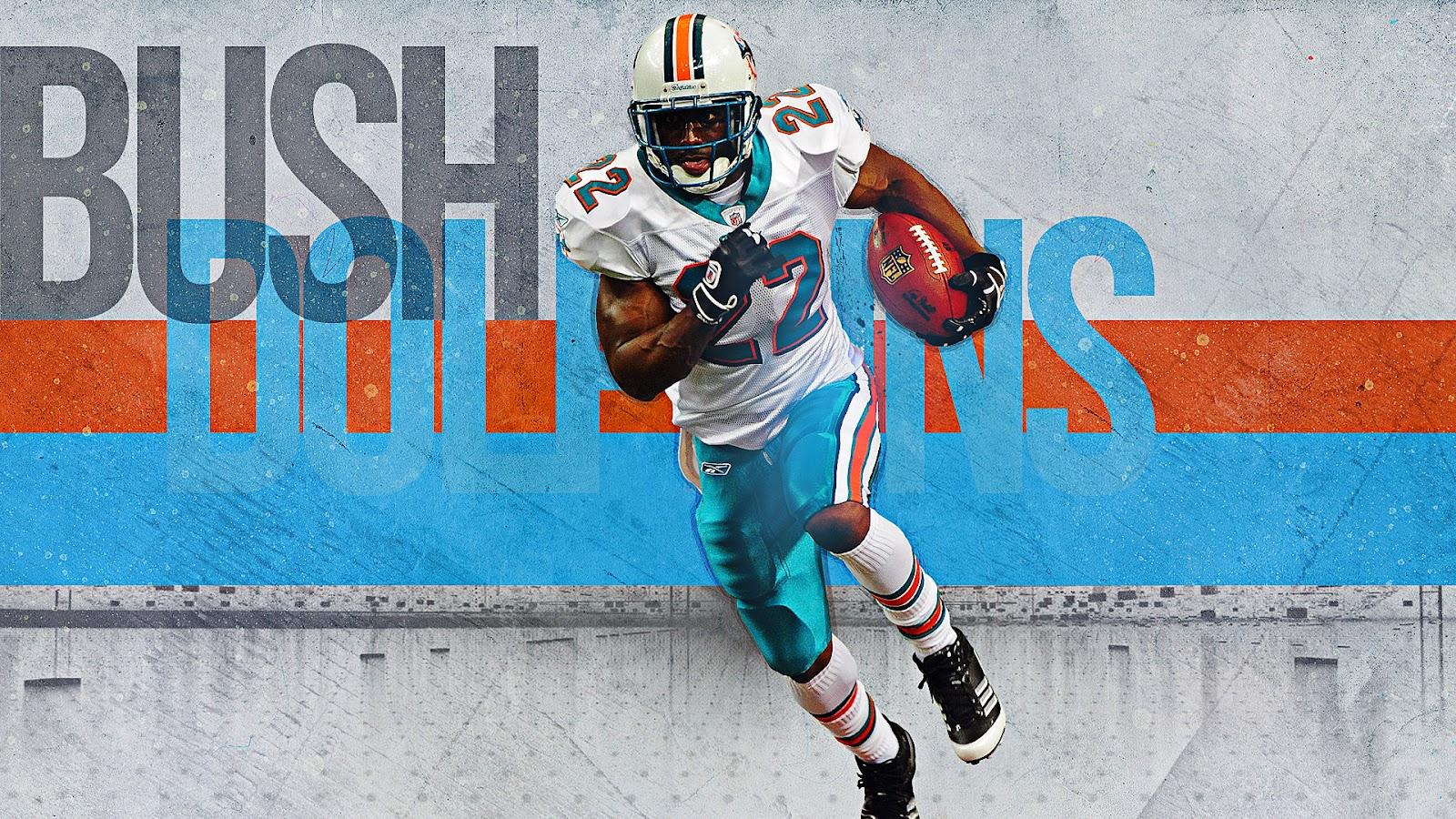 Reggie Bush Dolphins. HD Quality NFL Wallpaper