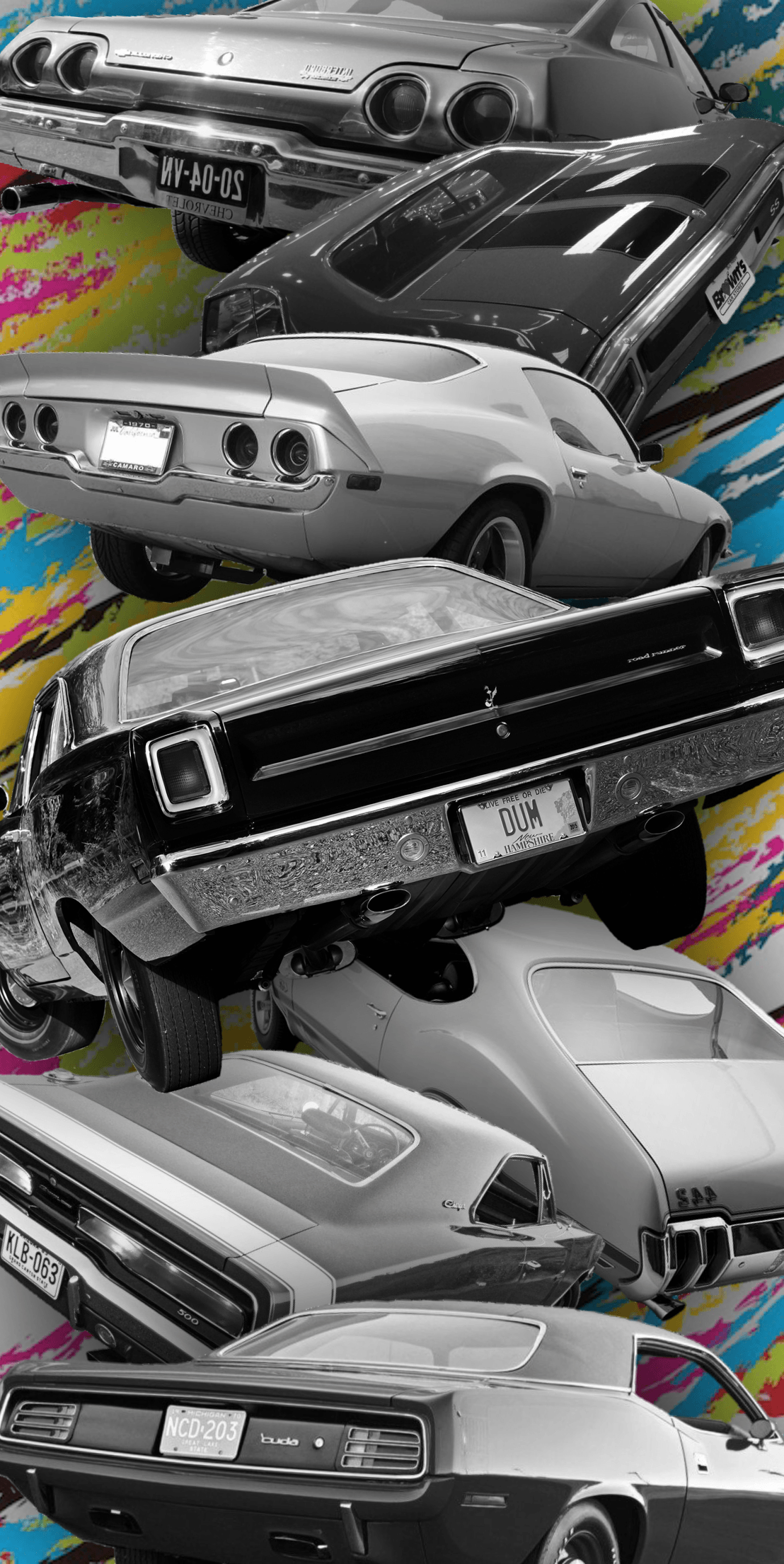Classic American Muscle Cars [1080x2160]. iPhone X Wallpaper