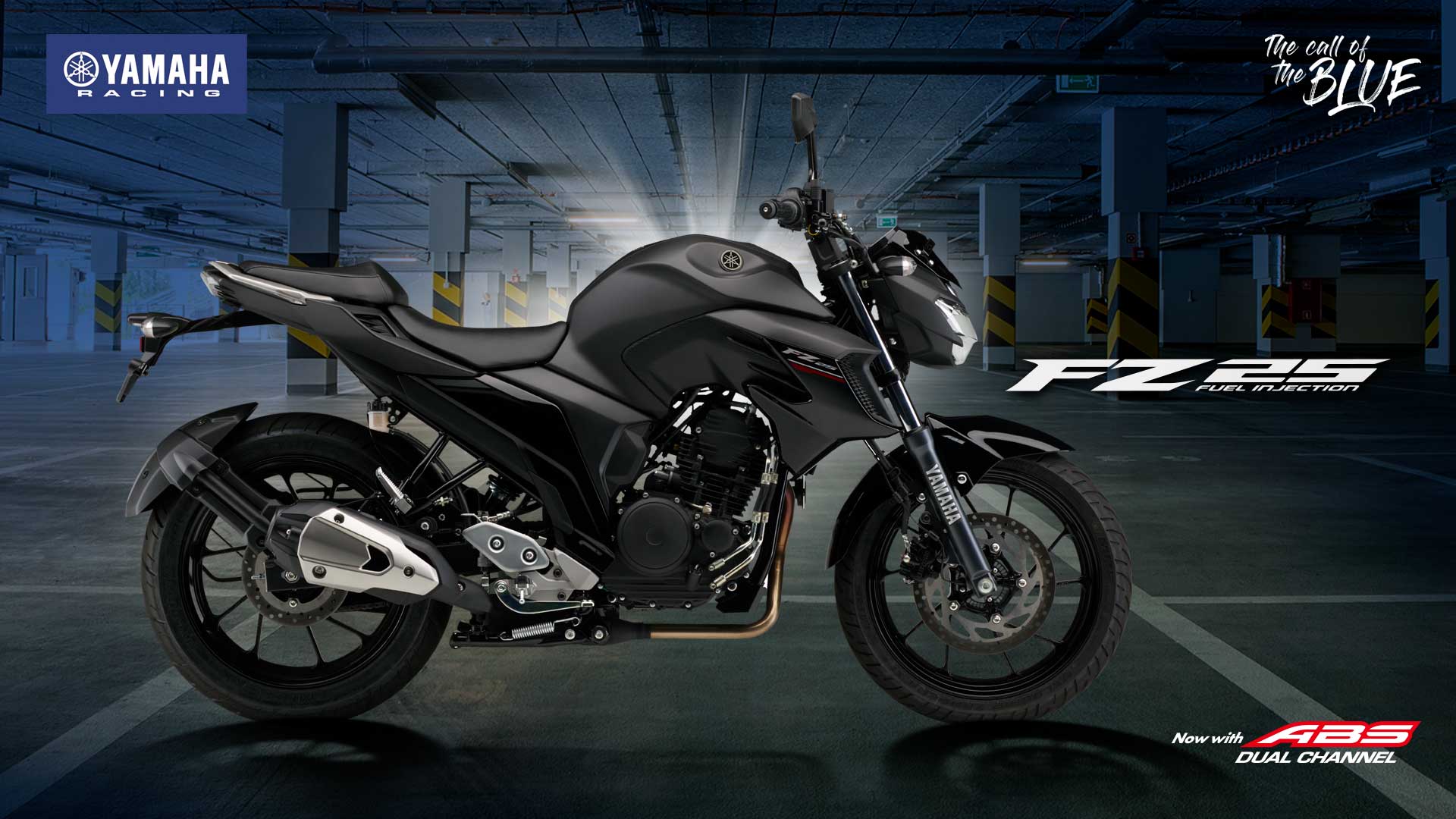 Yamaha FZ 25 FI with dual channel ABS, Colours, Features