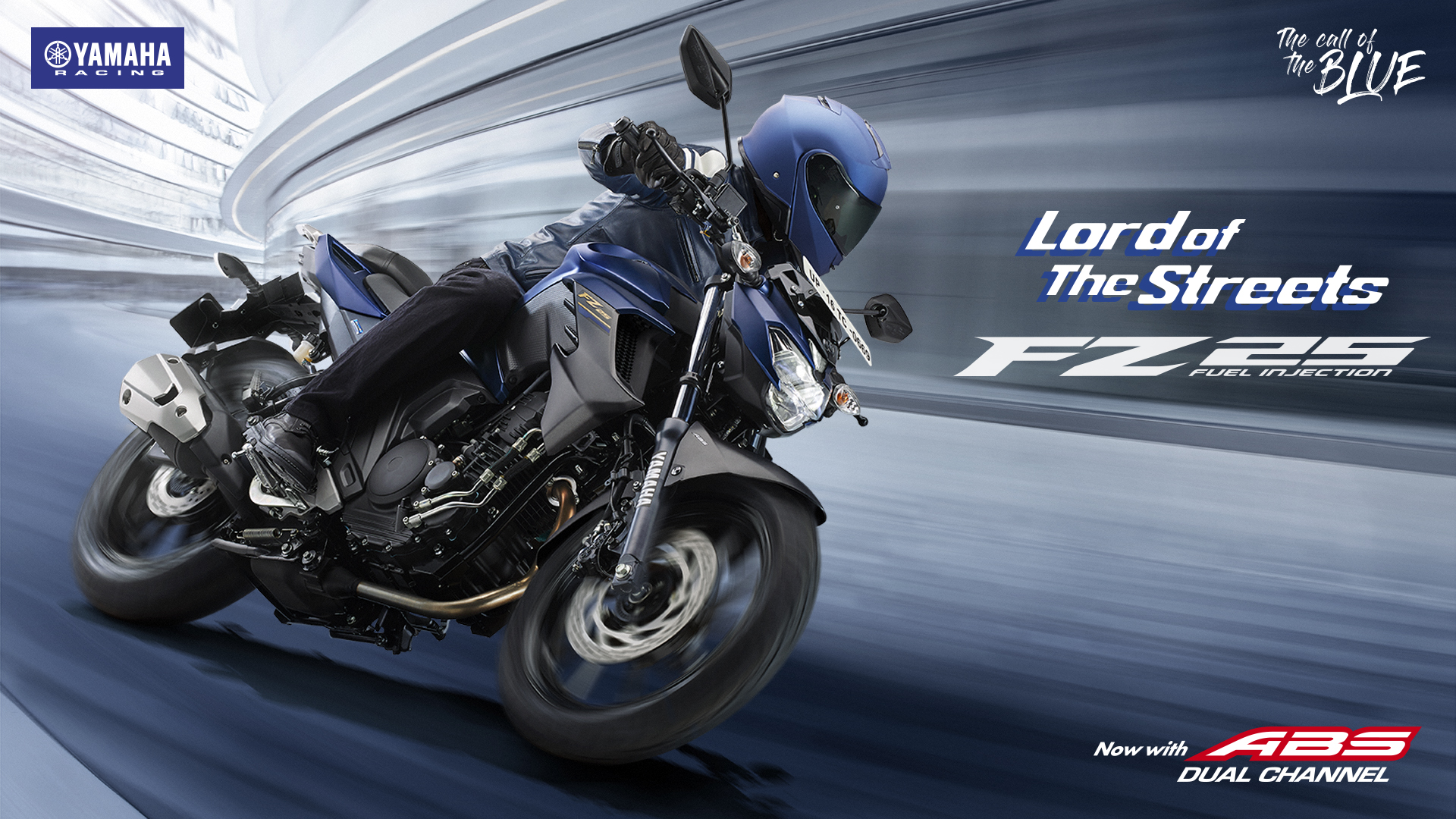 Yamaha FZ 25 FI with dual channel ABS, Colours, Features