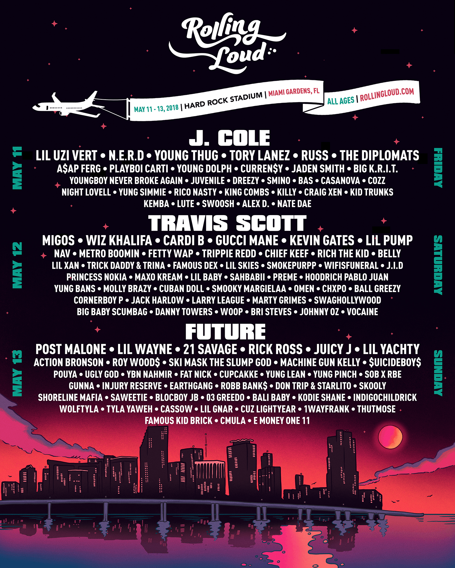 Social Media. Rolling loud miami