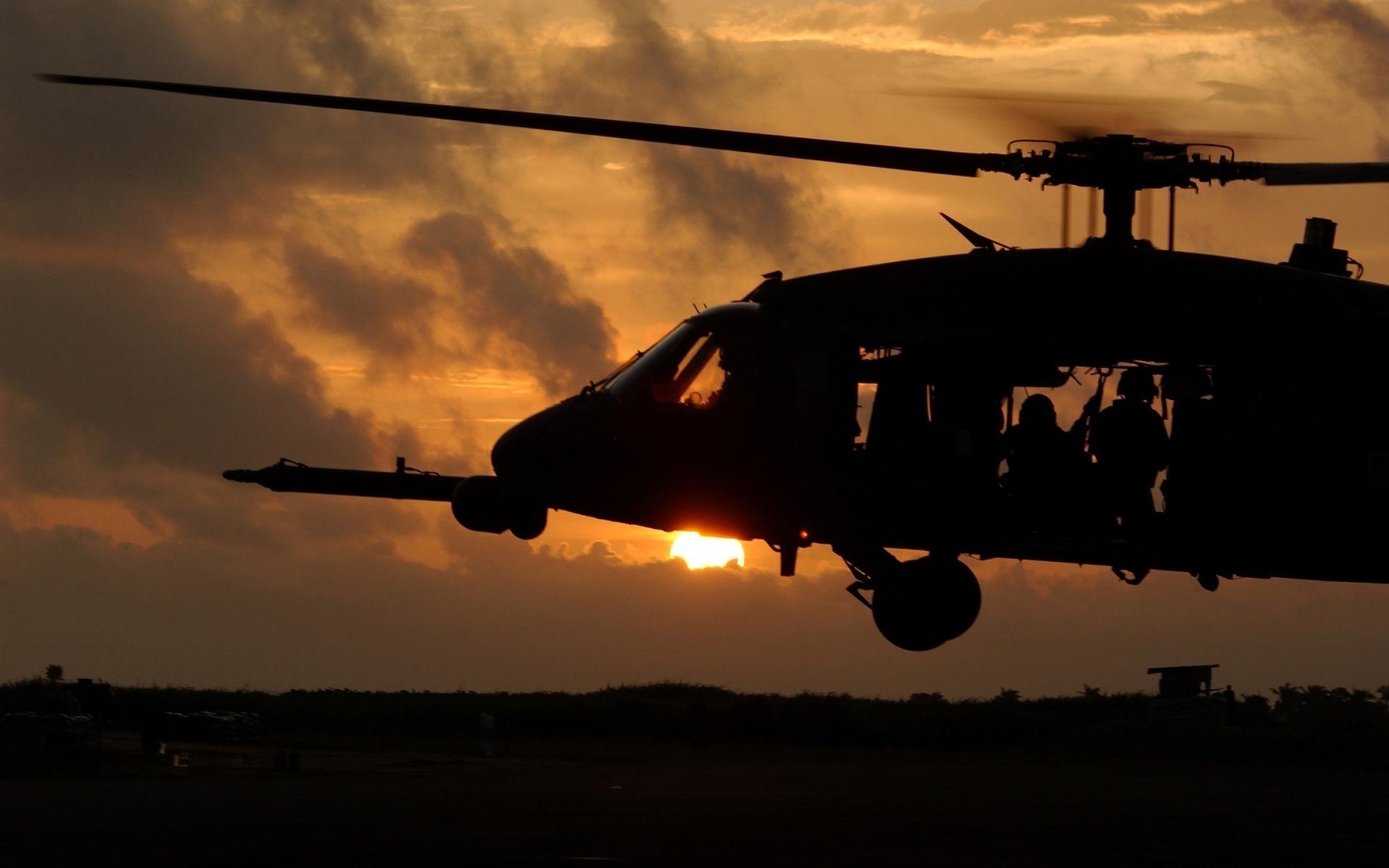 Wallpaper helicopter, evening, sunset, Lungi, Sierra Leone, Sikorsky