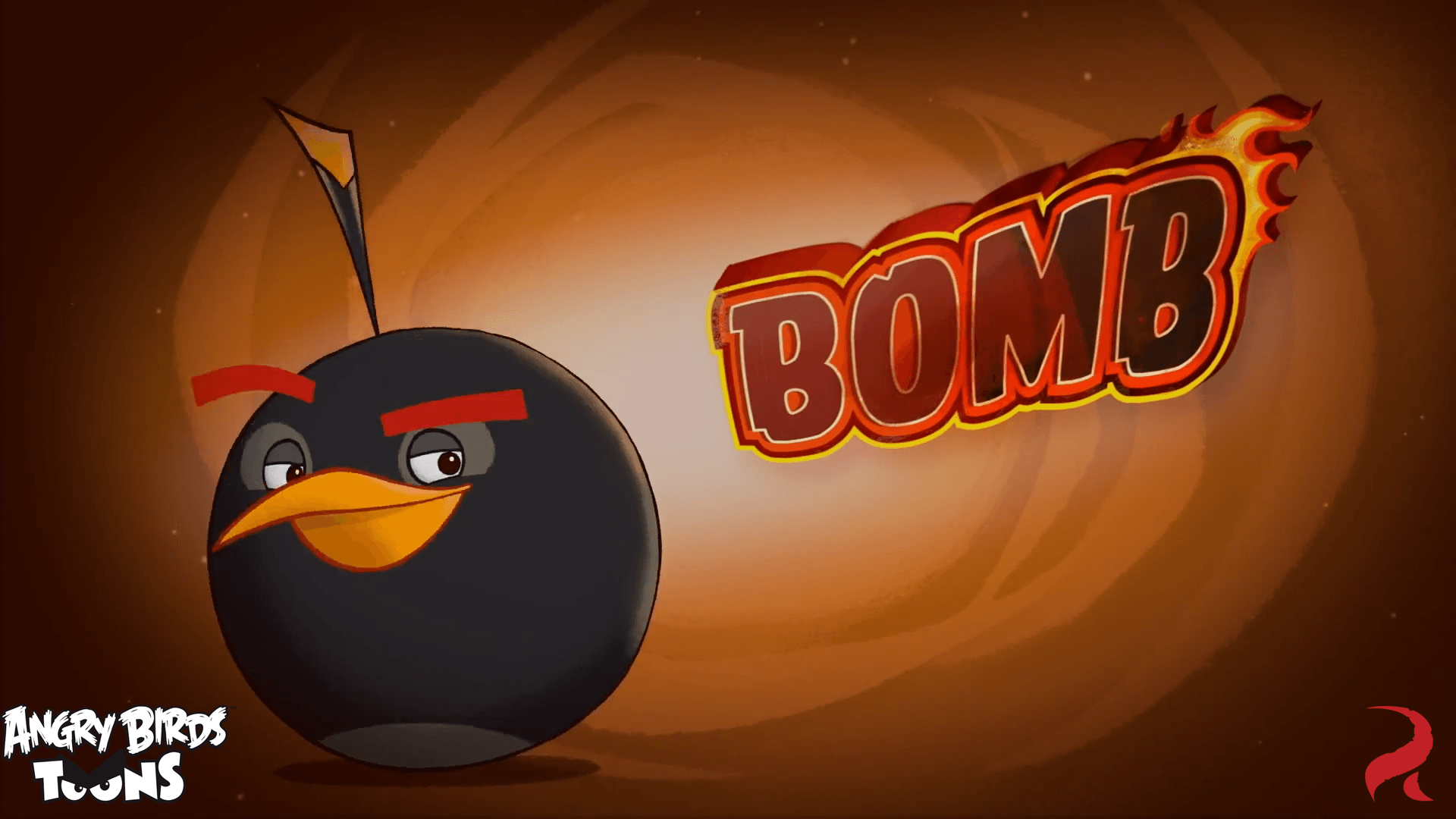 angry birds orange bird wallpaper