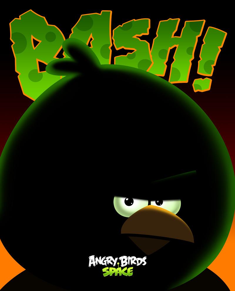 Angry Bird Space cute cartoon wallpaper