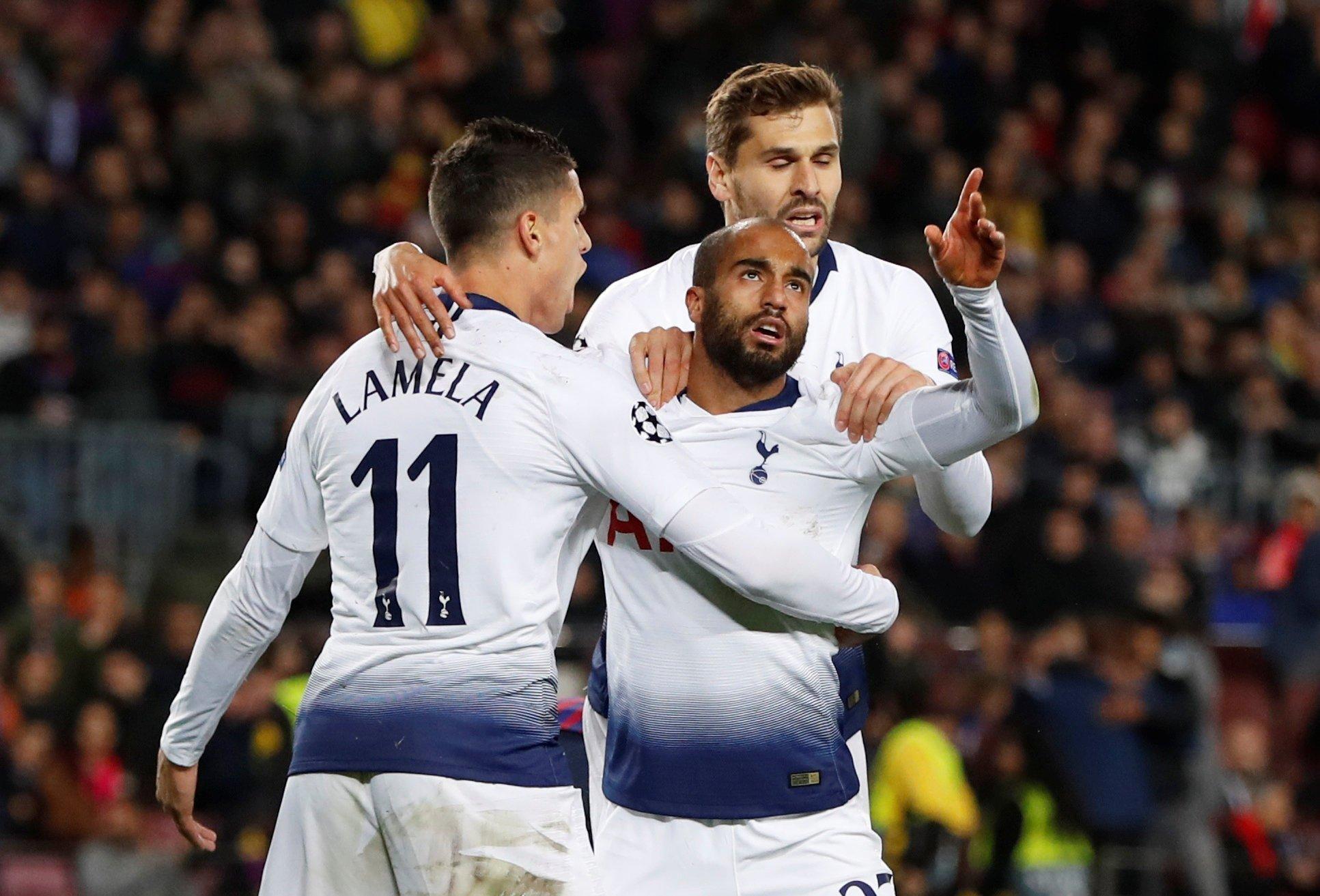 Barcelona vs Tottenham: Lucas Moura's late equaliser sees Spurs into