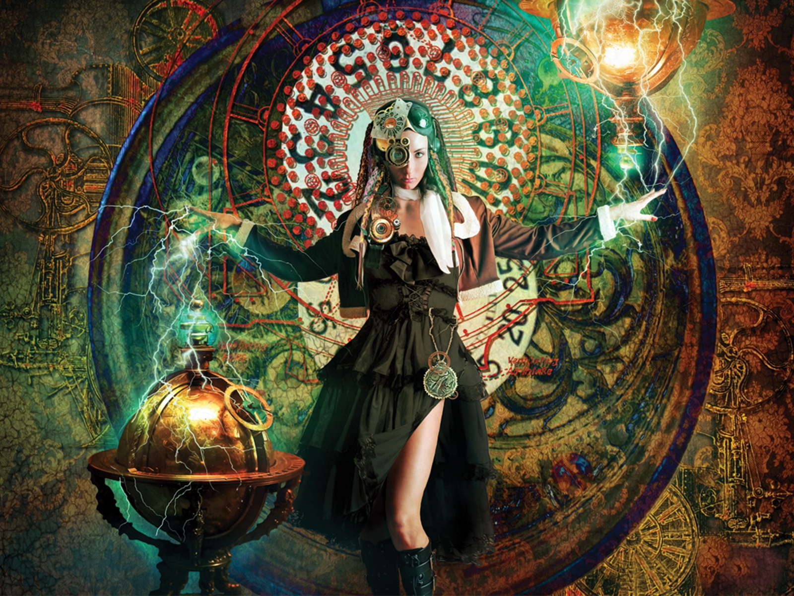 Hd Wallpaper Magic Wallpaper Cyberpunk Witches 1600×1200 Wallpaper