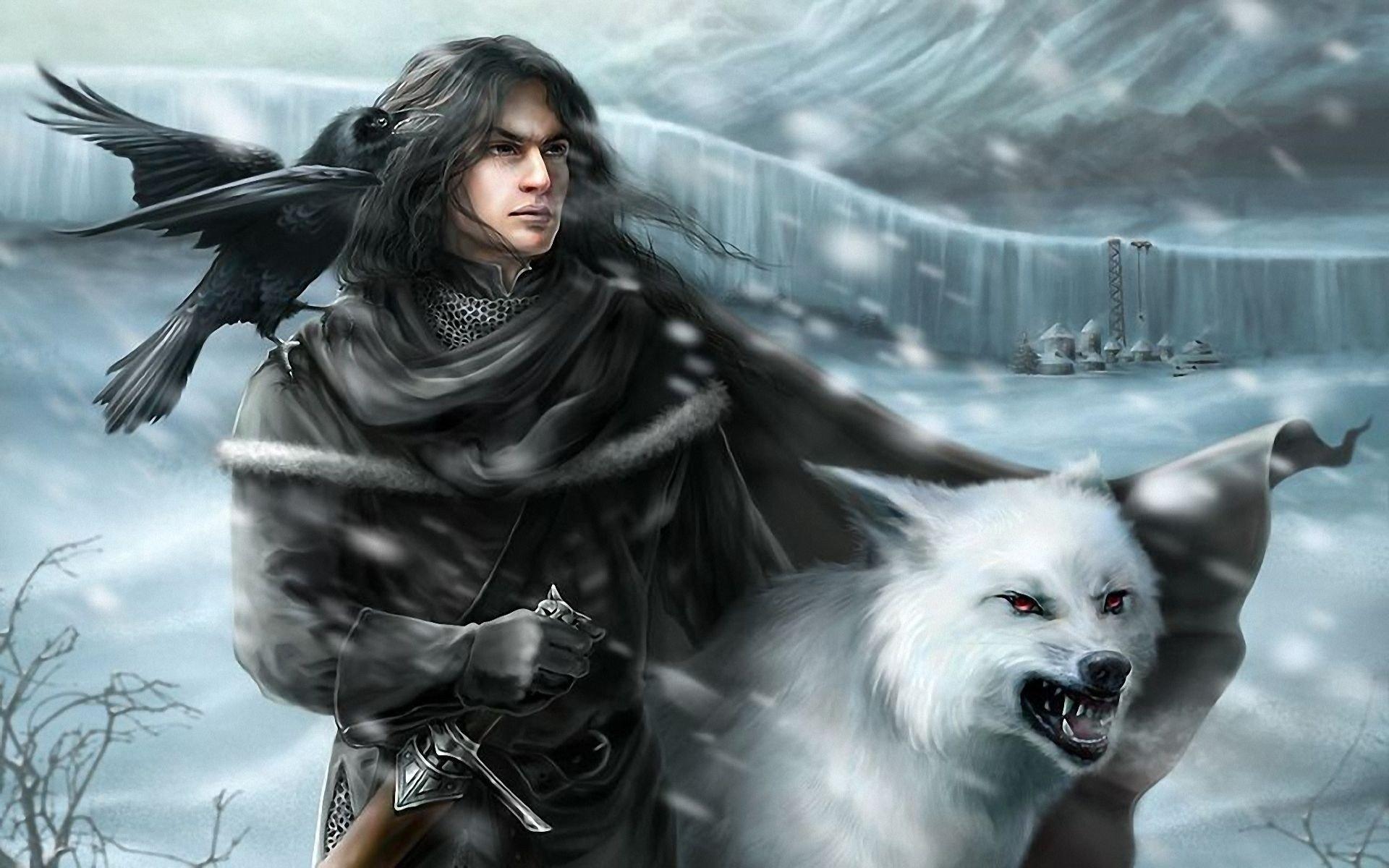 fantasy, Art, A, Song, Of, Ice, And, Fire, The, Wall, Jon, Snow