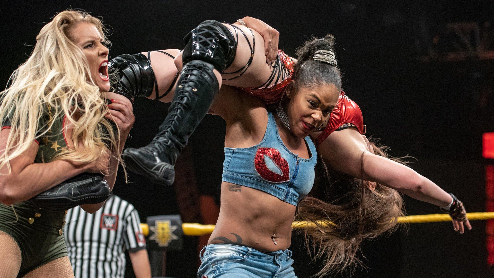 Io Shirai vs. Mia Yim vs. Bianca Belair vs. Lacey Evans. 1