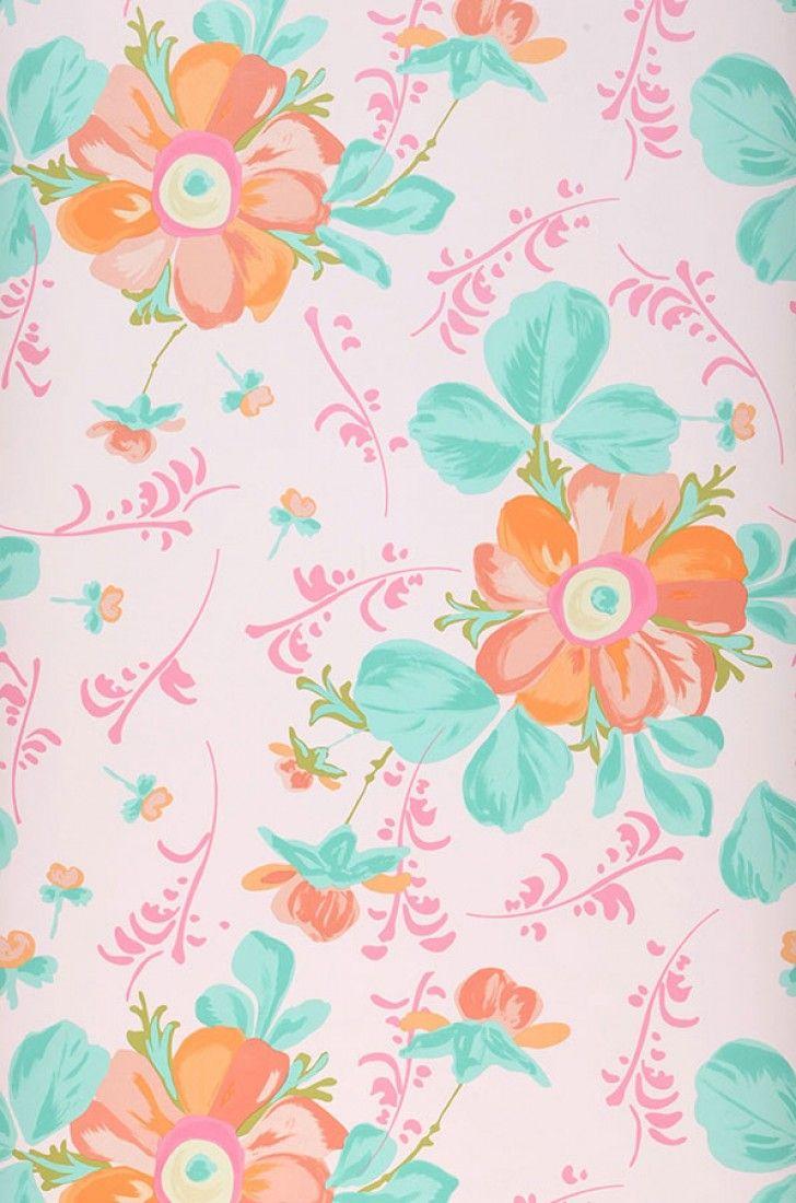 70s Floral Wallpaper