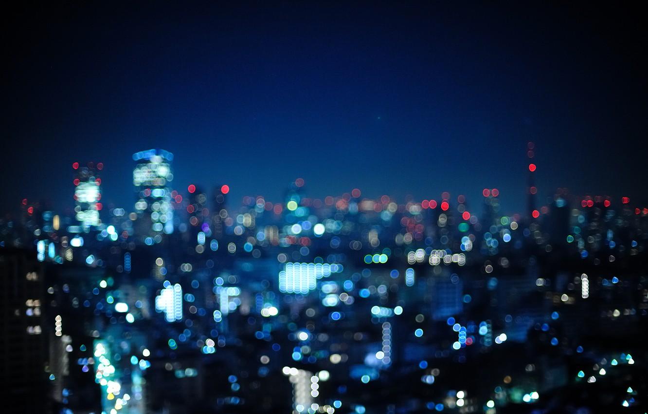 Wallpaper night, the city, lights, photo, Wallpaper, Japan, Tokyo, Japan, Tokyo, wallpaper, bokeh image for desktop, section город
