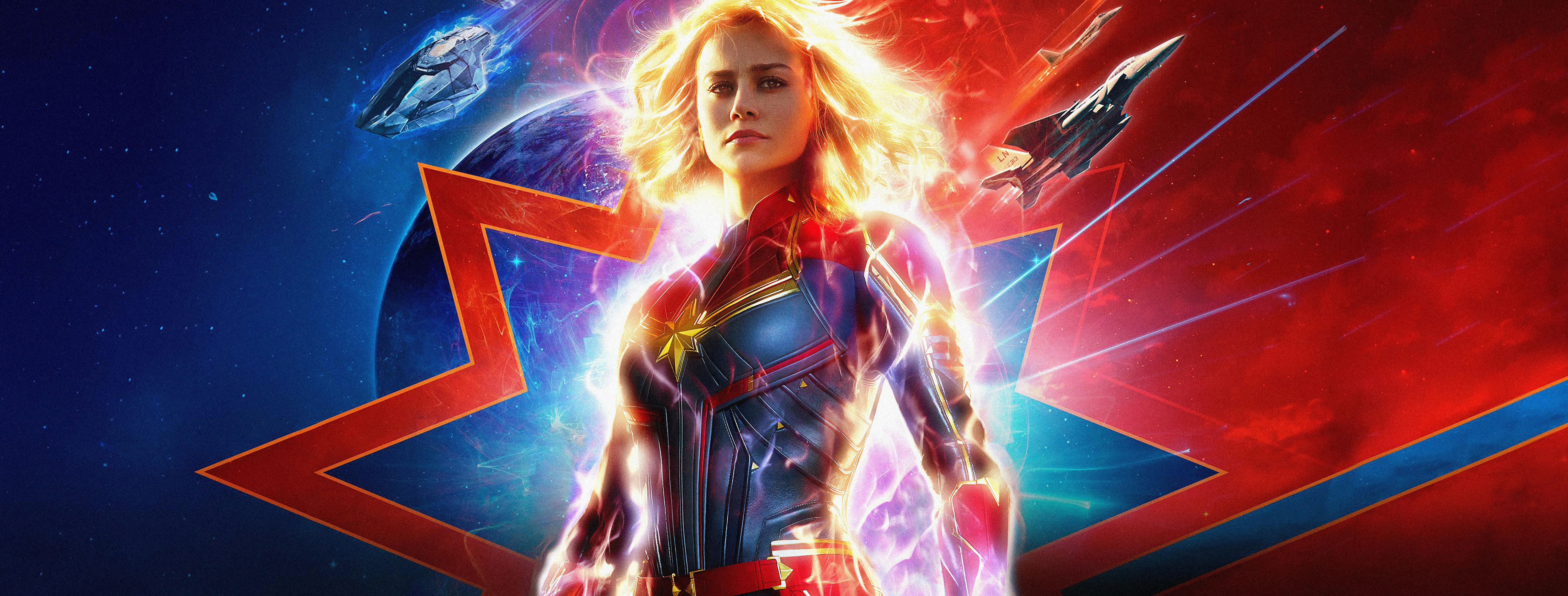 Wallpaper Captain Marvel, Brie Larson, 4K, 5K, Movies