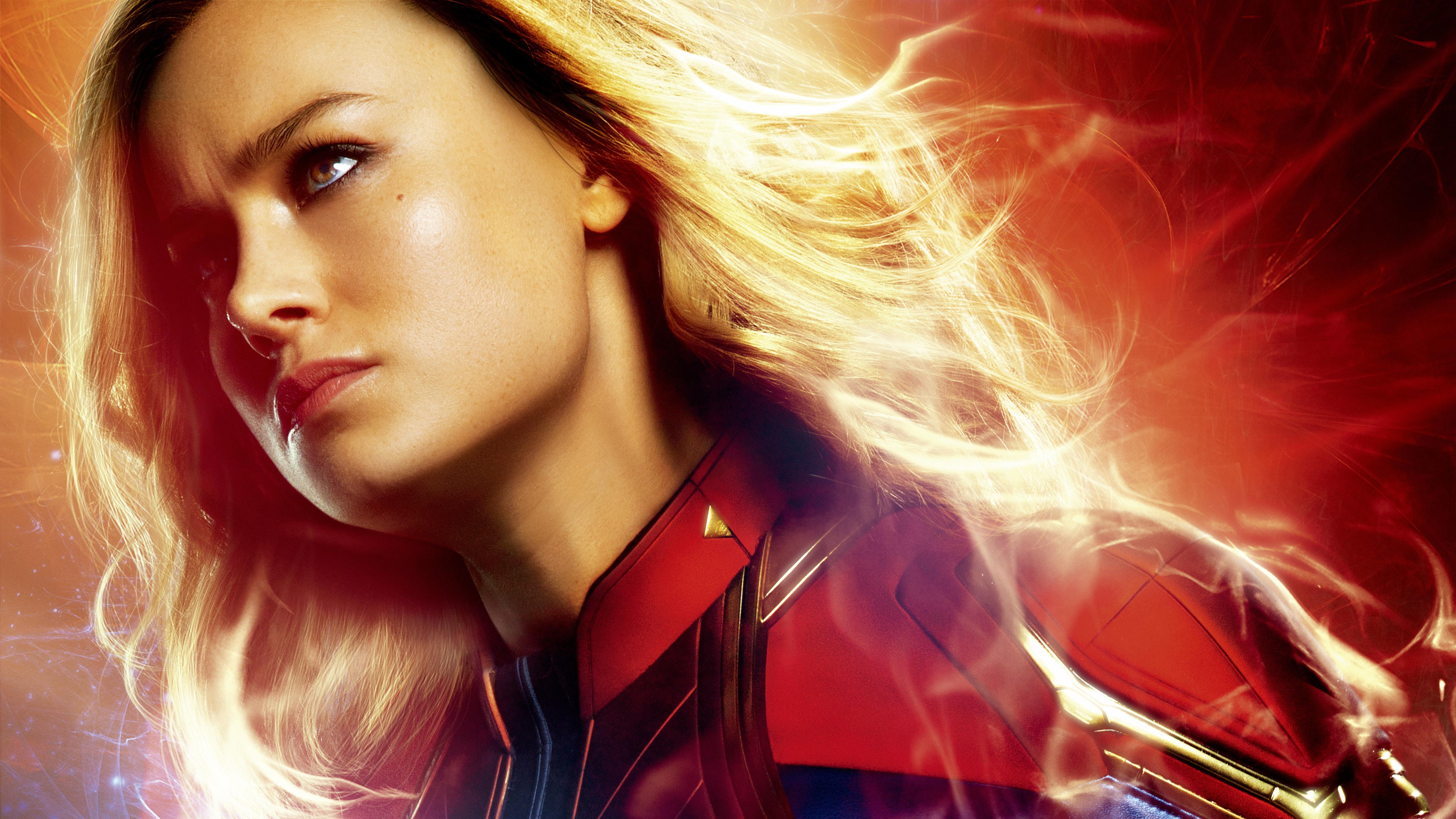 Brie Larson as Captain Marvel Movie 10k Wallpaper. HD Wallpaper Mafia