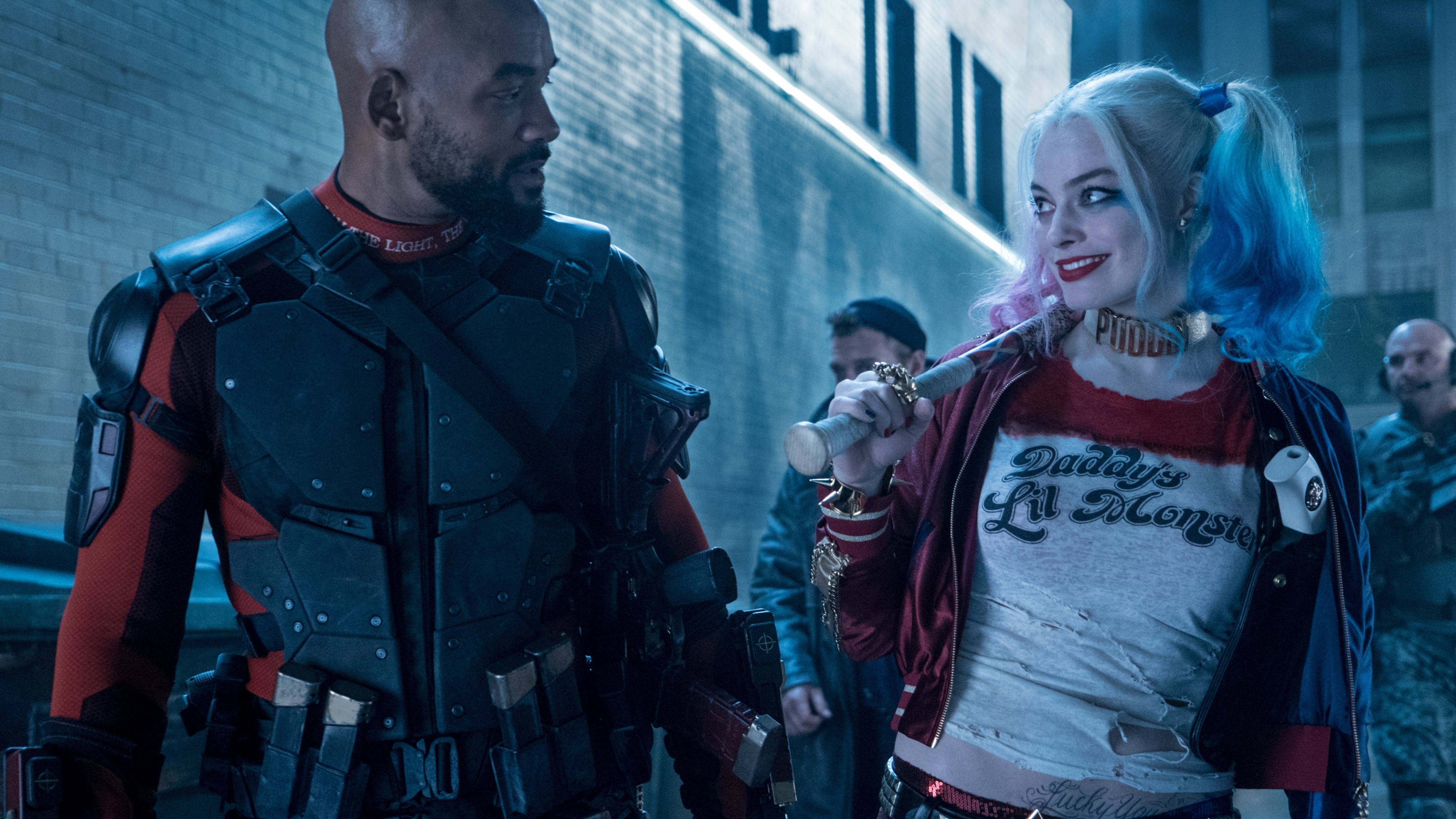 Wallpaper Suicide Squad, Harley Quinn, Margot Robbie, Will Smith
