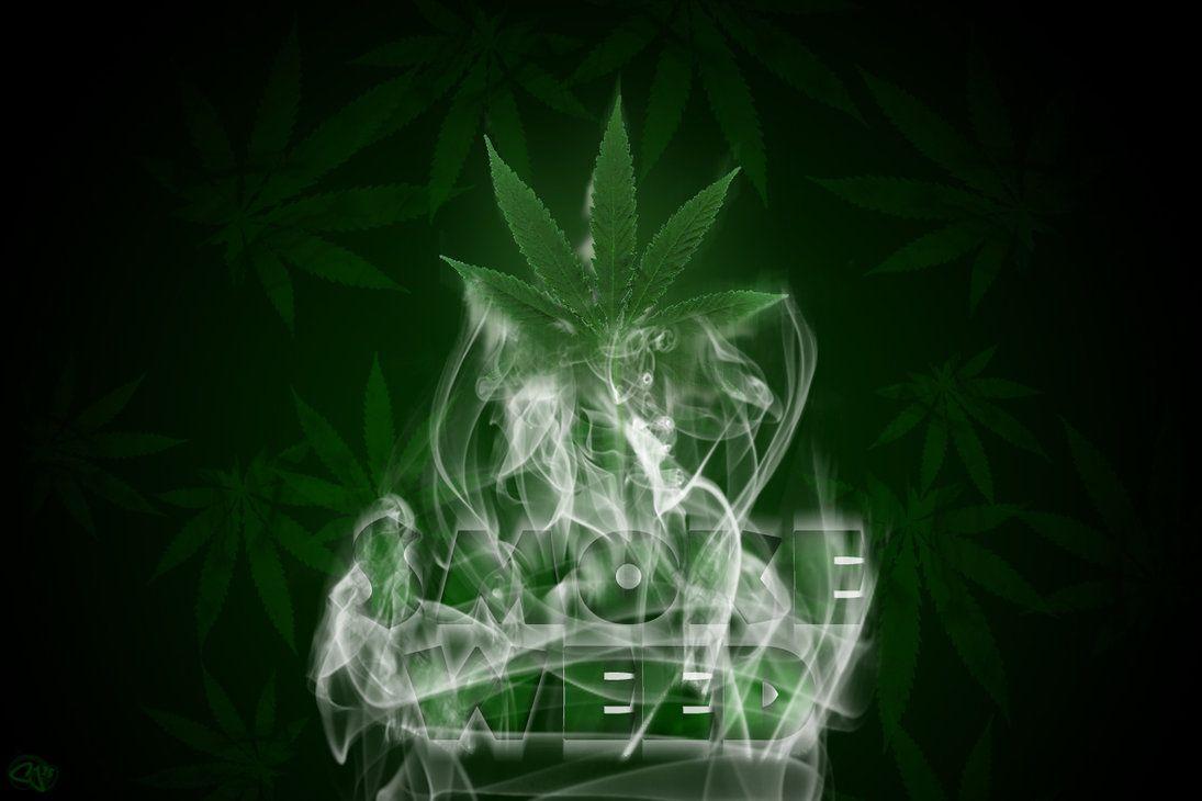 pretty green leaf n smoke pic