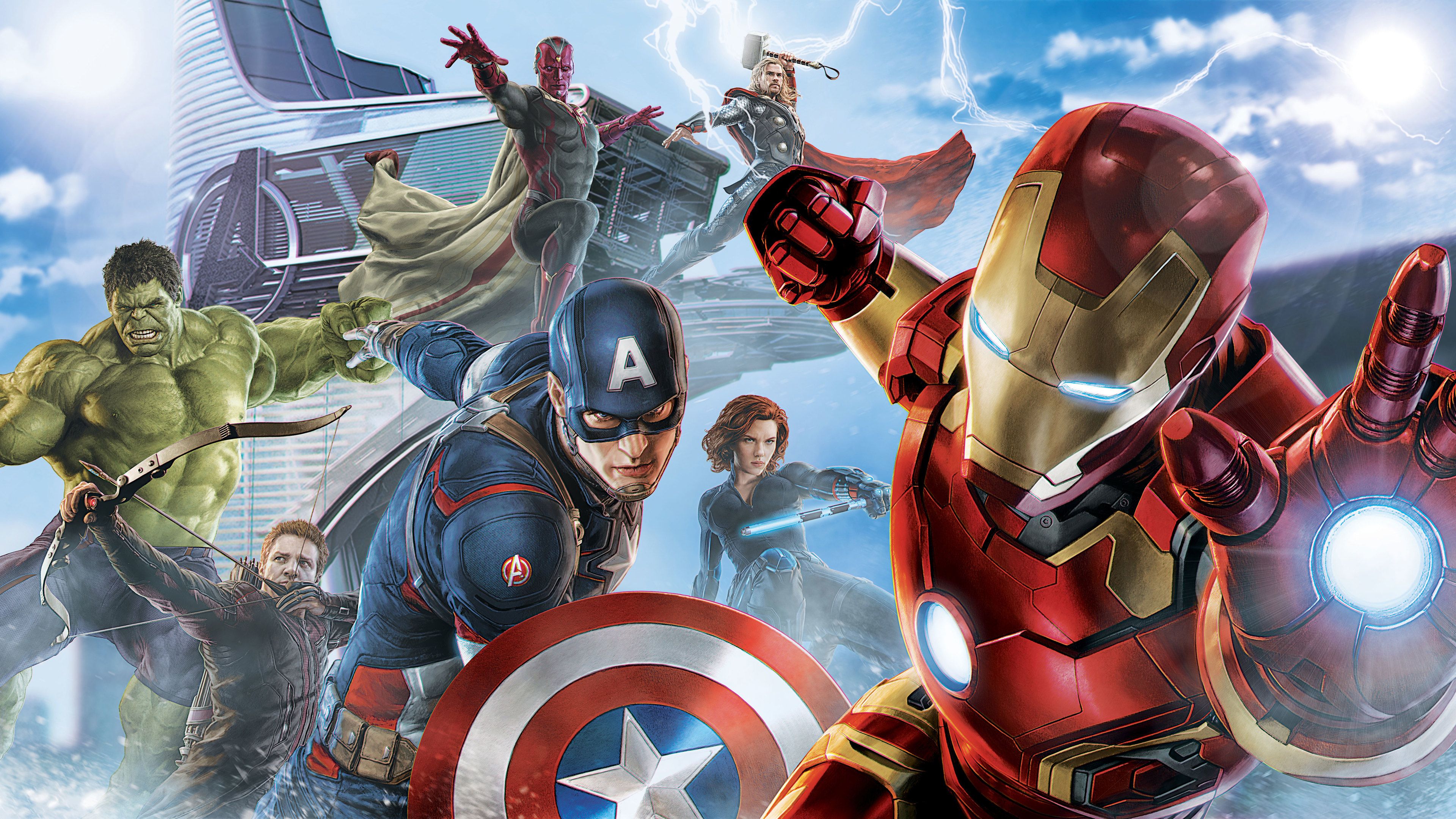 Avengers Artwork 5k vision wallpaper, thor wallpaper, superheroes