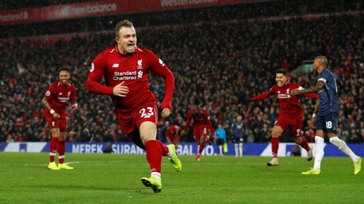 Xherdan Shaqiri's Liverpool dominate Manchester United to illustrate